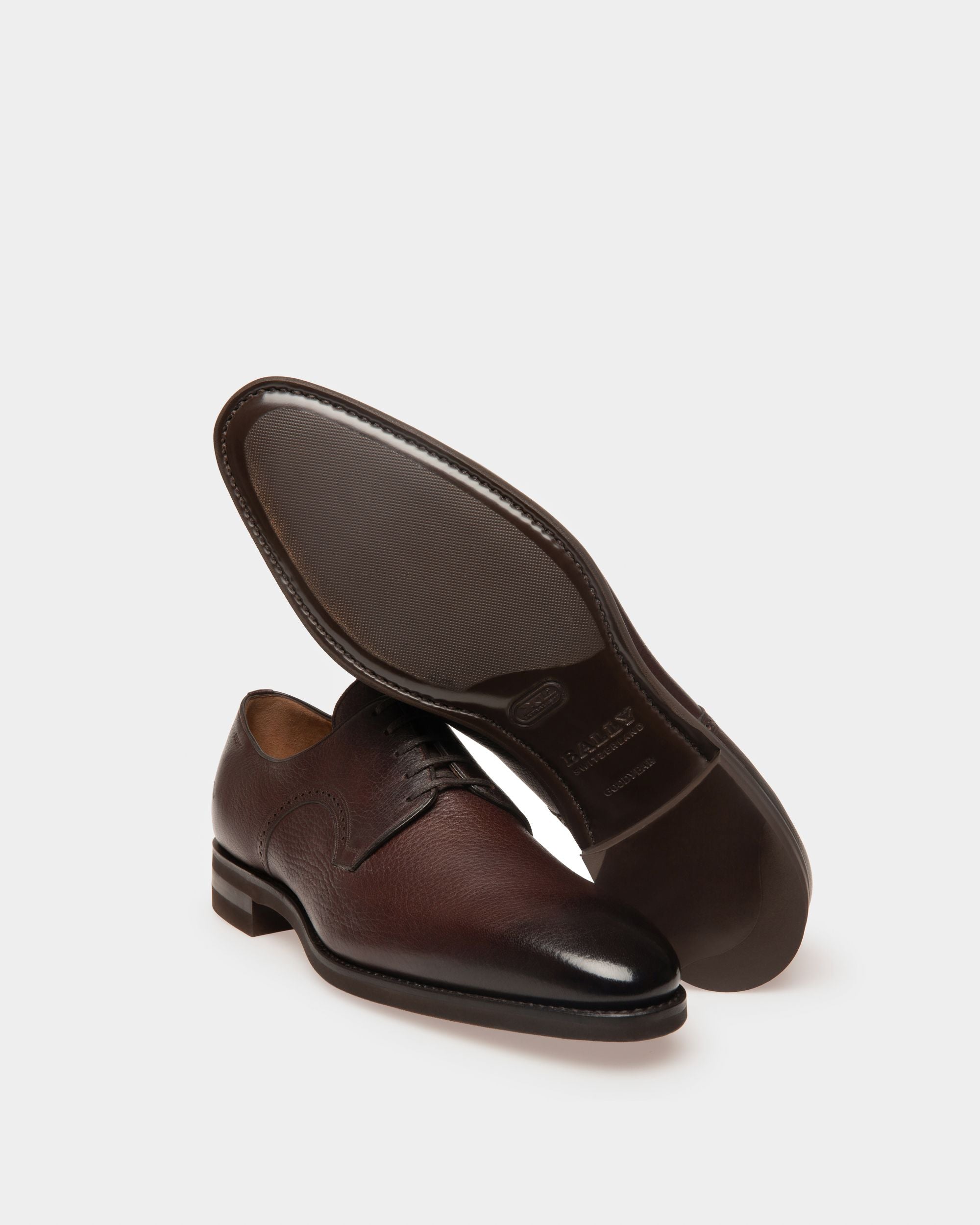 Scrivani Derbys En Cuir Marron - Homme - Bally - 03