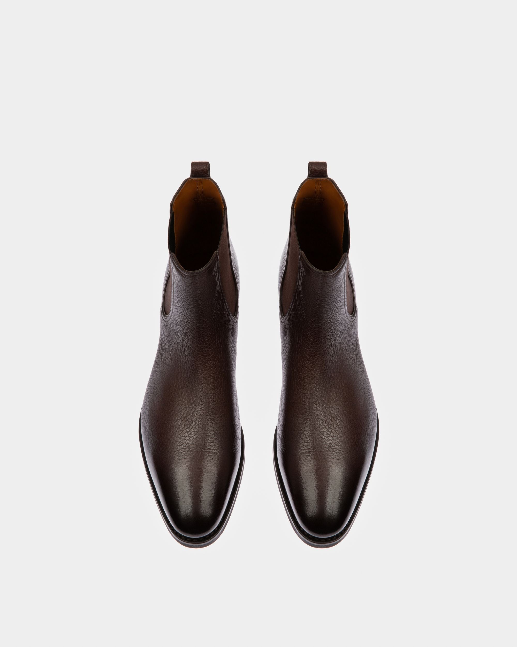 Scavone Bottes En Cuir Marron - Homme - Bally - 02