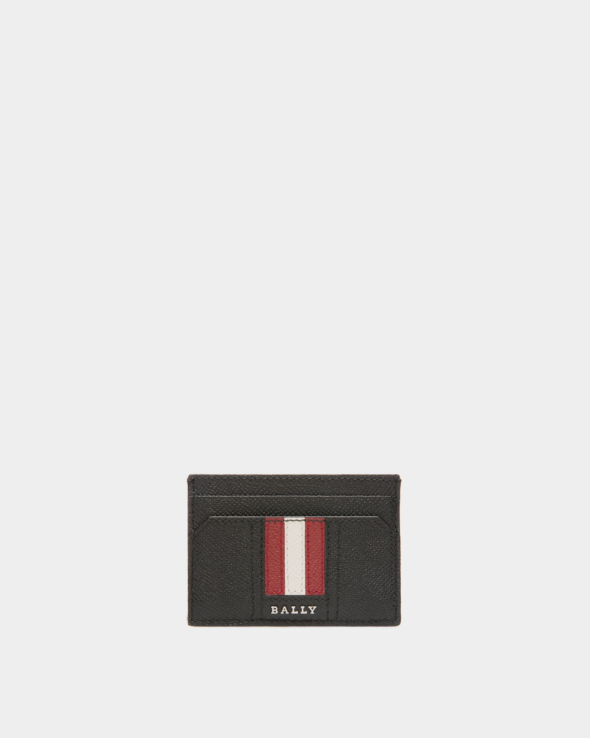 Thar Porte-Cartes En Cuir Noir - Homme - Bally - 01