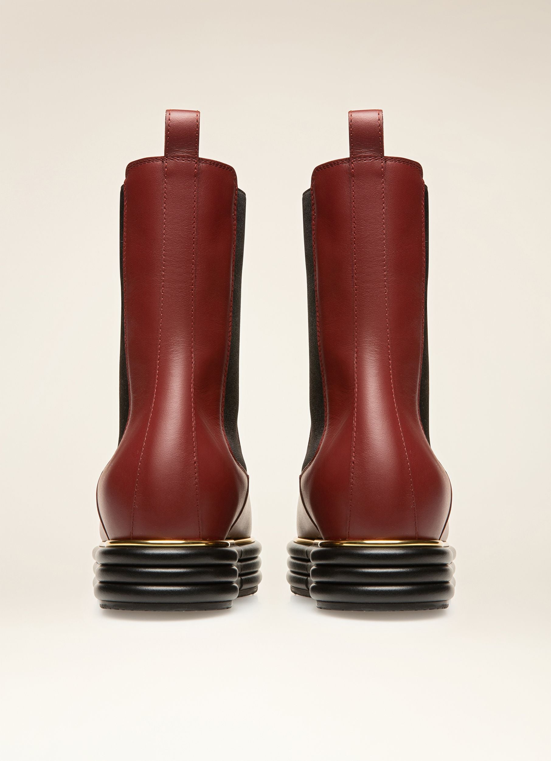 Faelisa Bottes En Cuir Rouge Héritage - Femme - Bally - 03