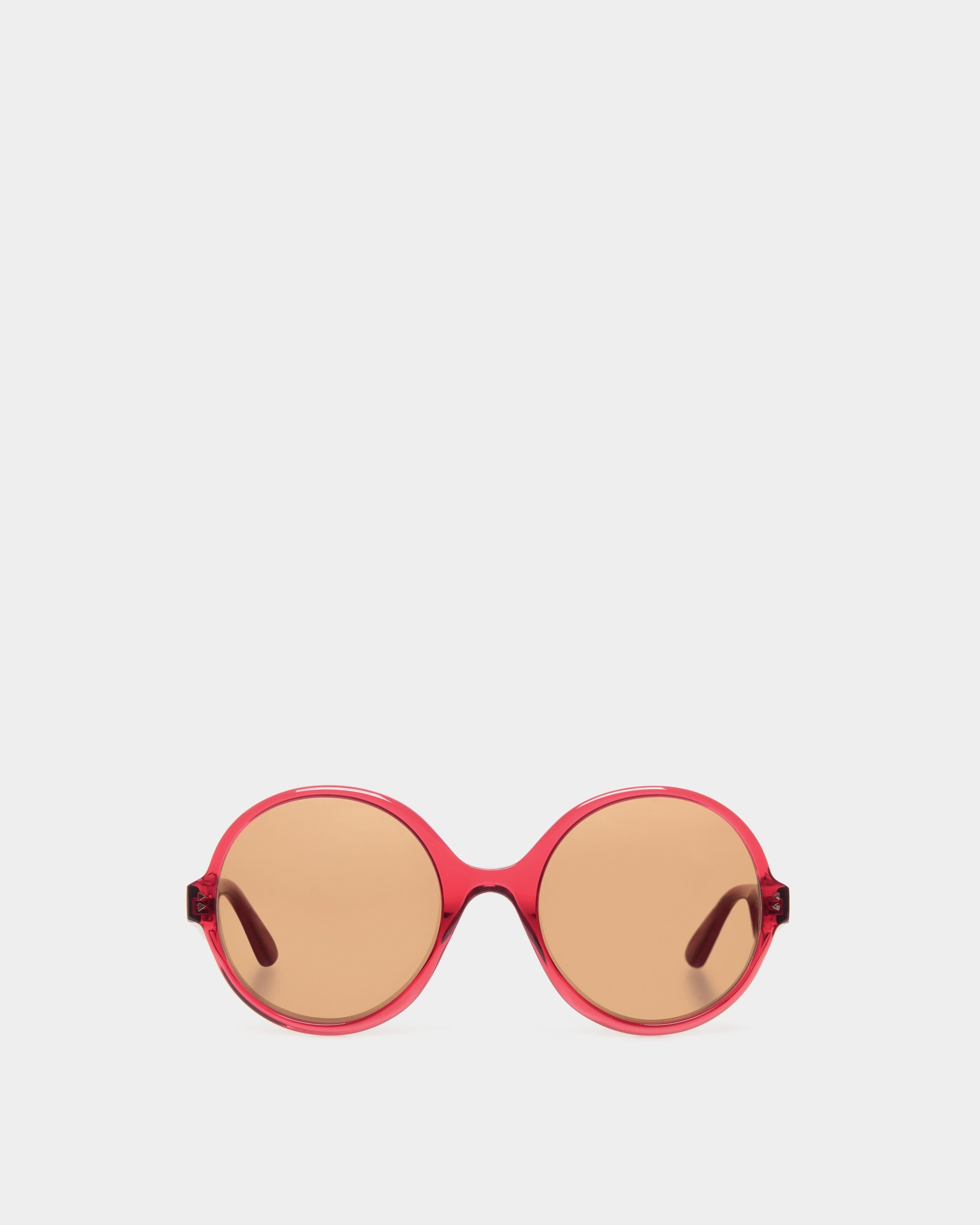 Lunettes De Soleil Ursula En Acétate Rouge - Femme - Bally - 01