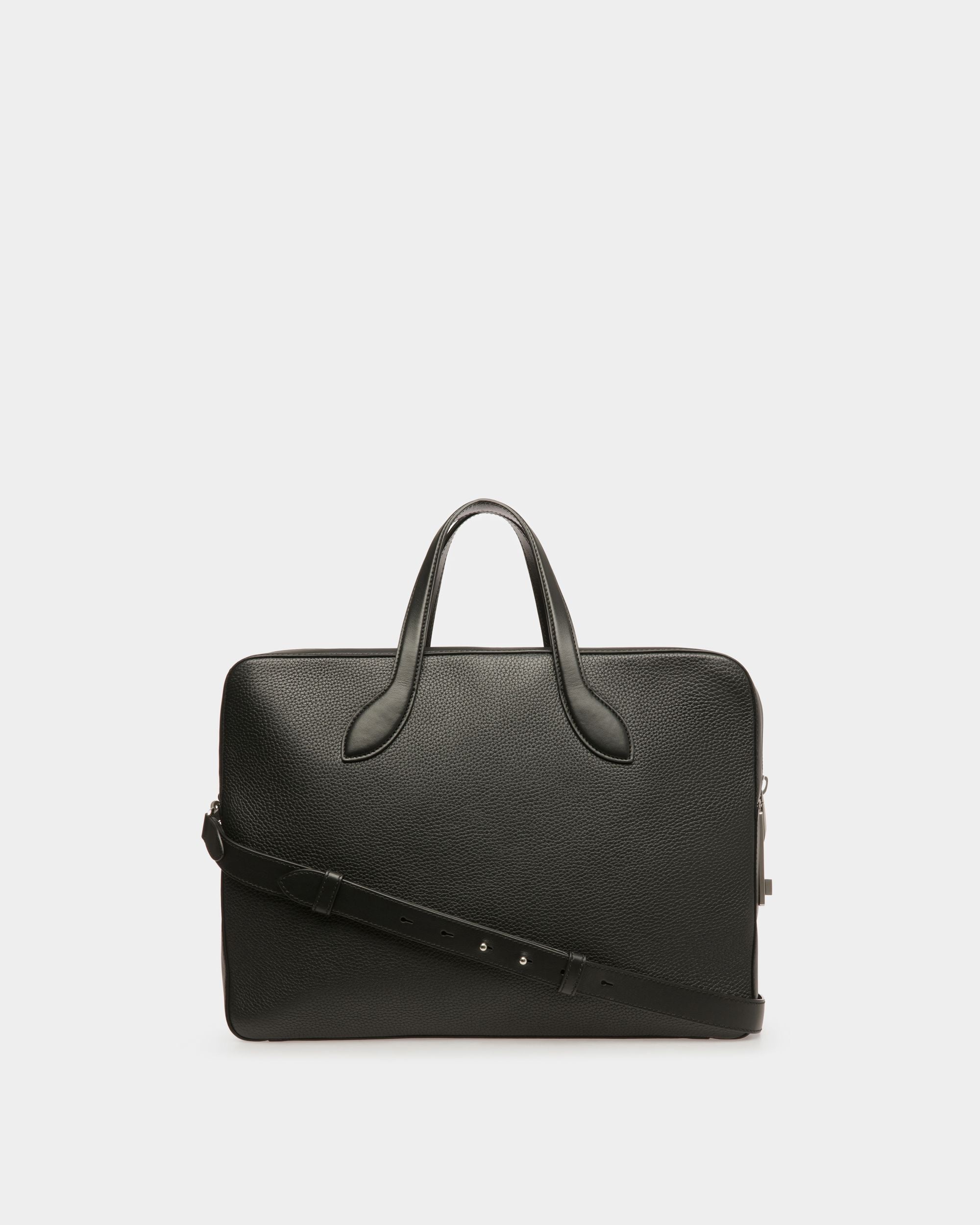 Cartable Lago En Cuir Noir - Homme - Bally - 03