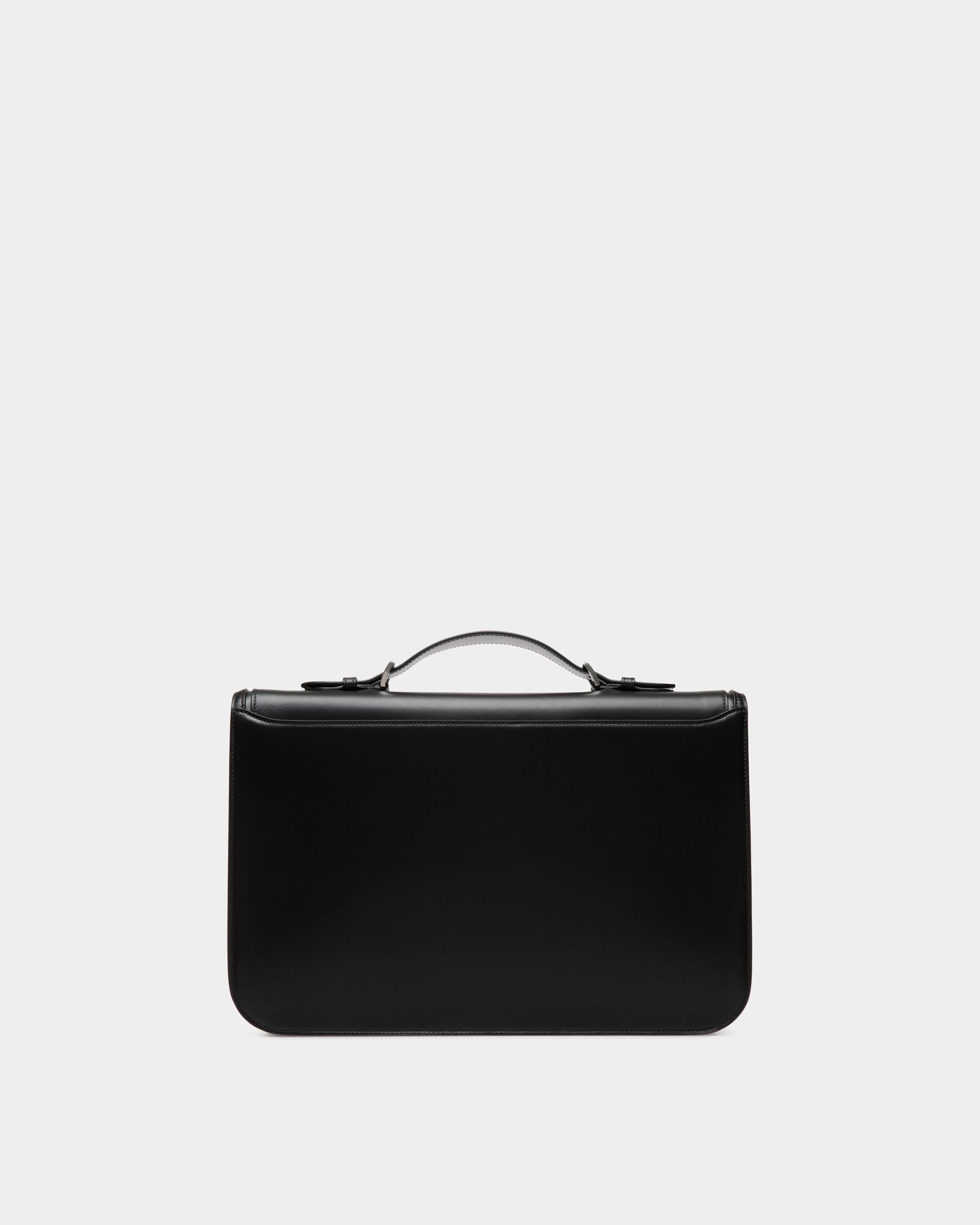 Cartable Deco En Cuir Noir - Homme - Bally - 02