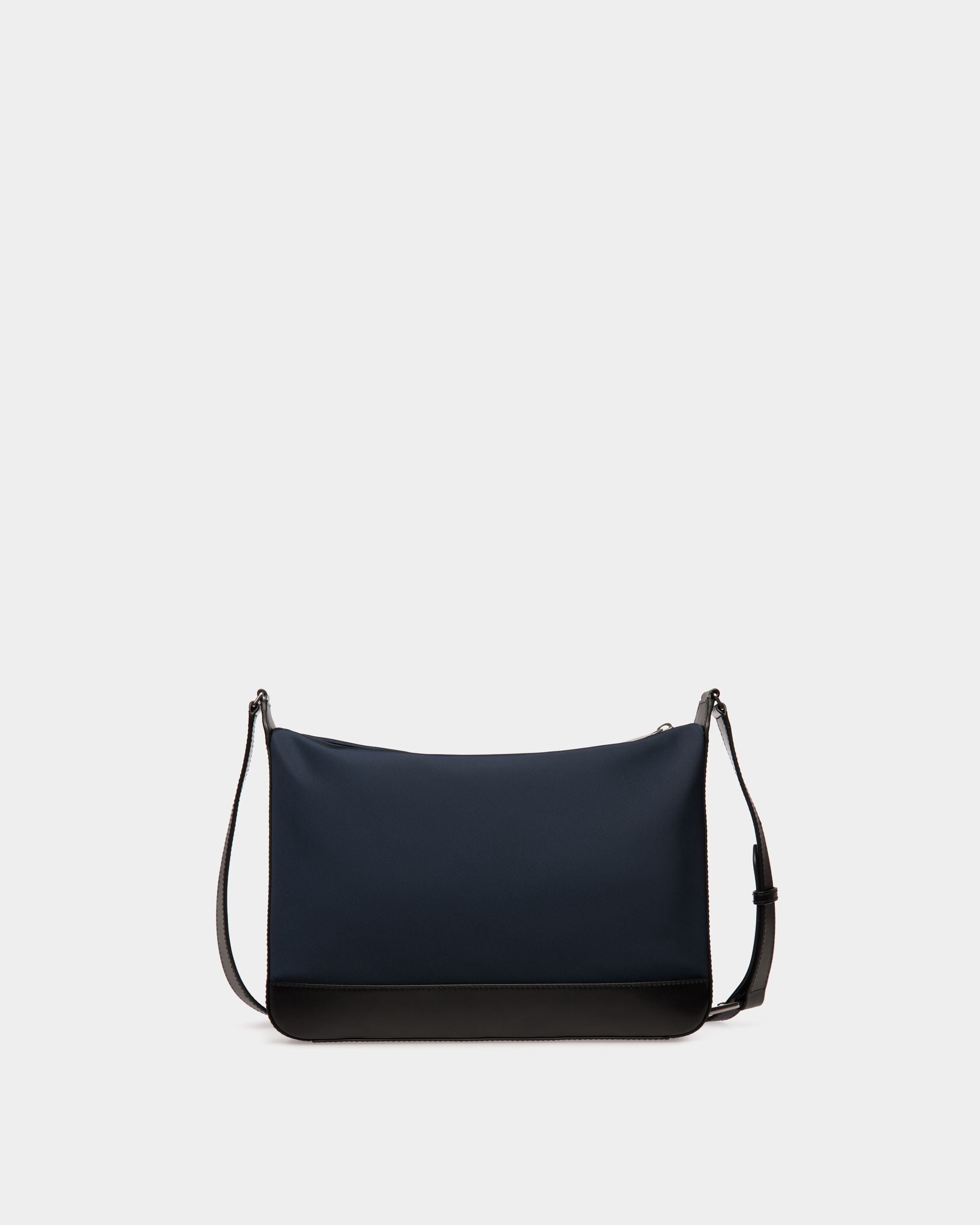 Bar Crossbody Bag in Navy Blue Nylon And Leather - Homme - Bally - 02