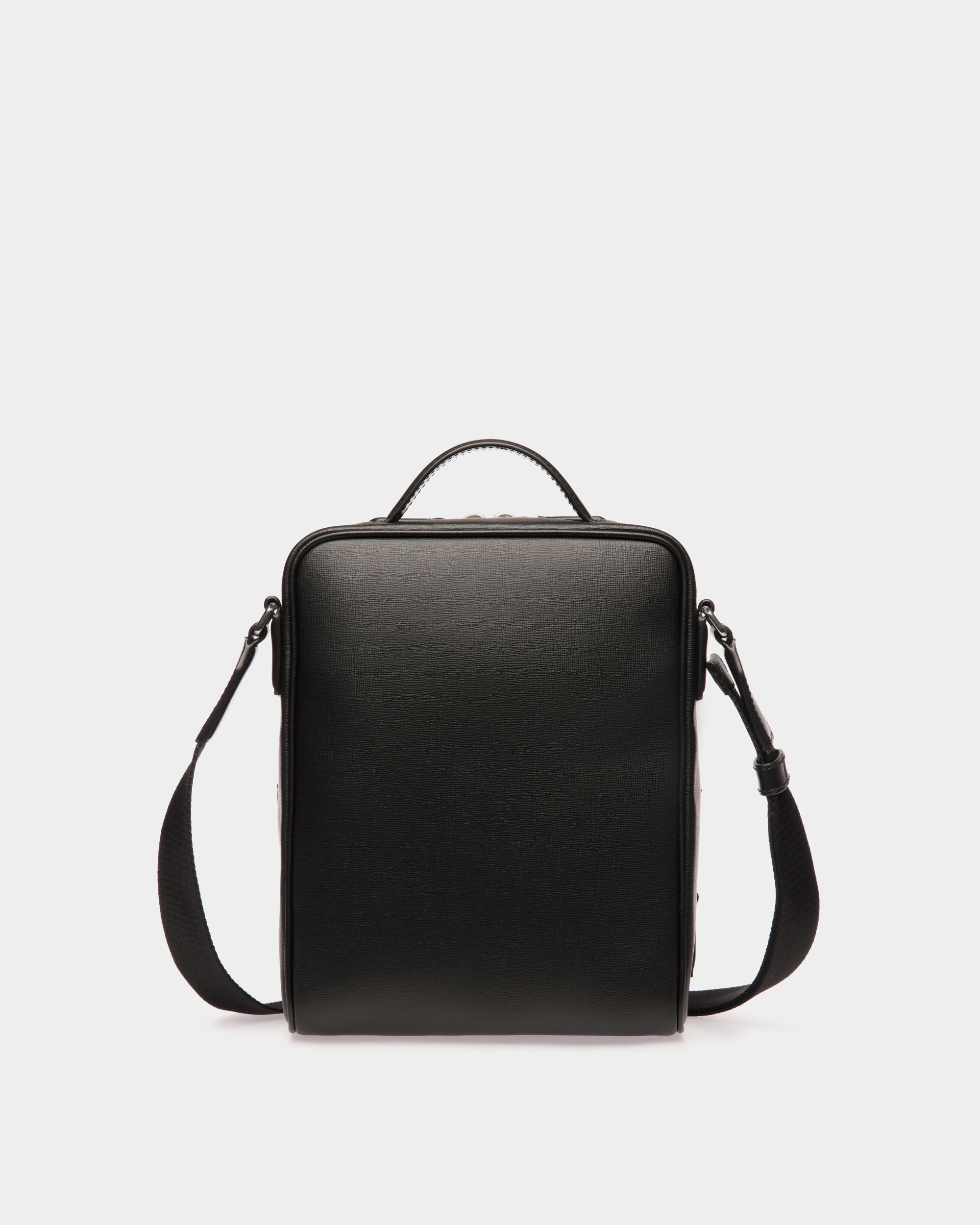 Sac À Bandoulière Mythos En Cuir Recyclé Noir - Homme - Bally - 02