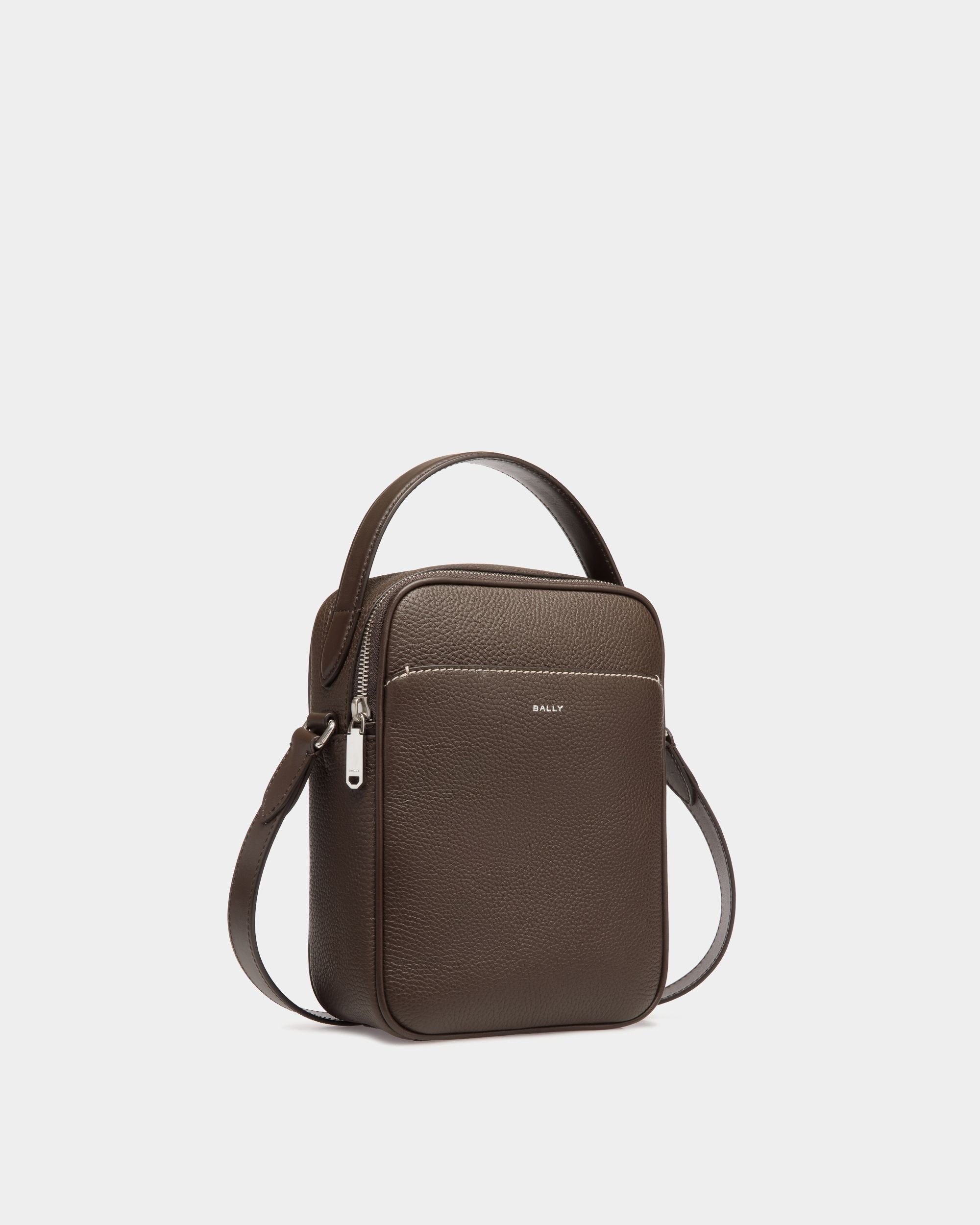 Sac À Bandoulière Oeden En Cuir Ebano - Homme - Bally - 03