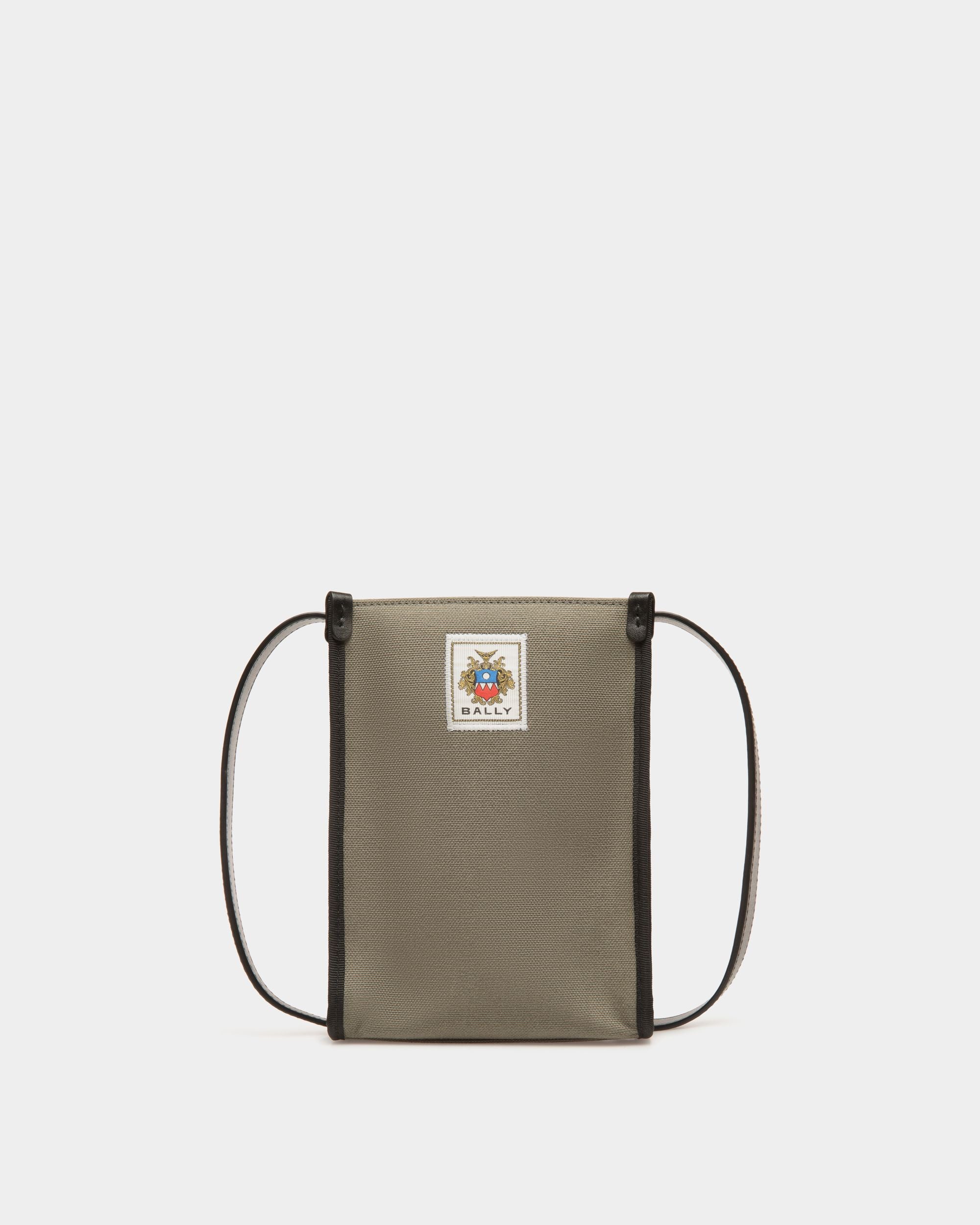 Sac À Bandoulière Easy Bally En Toile De Coton Military Green - Homme - Bally - 01