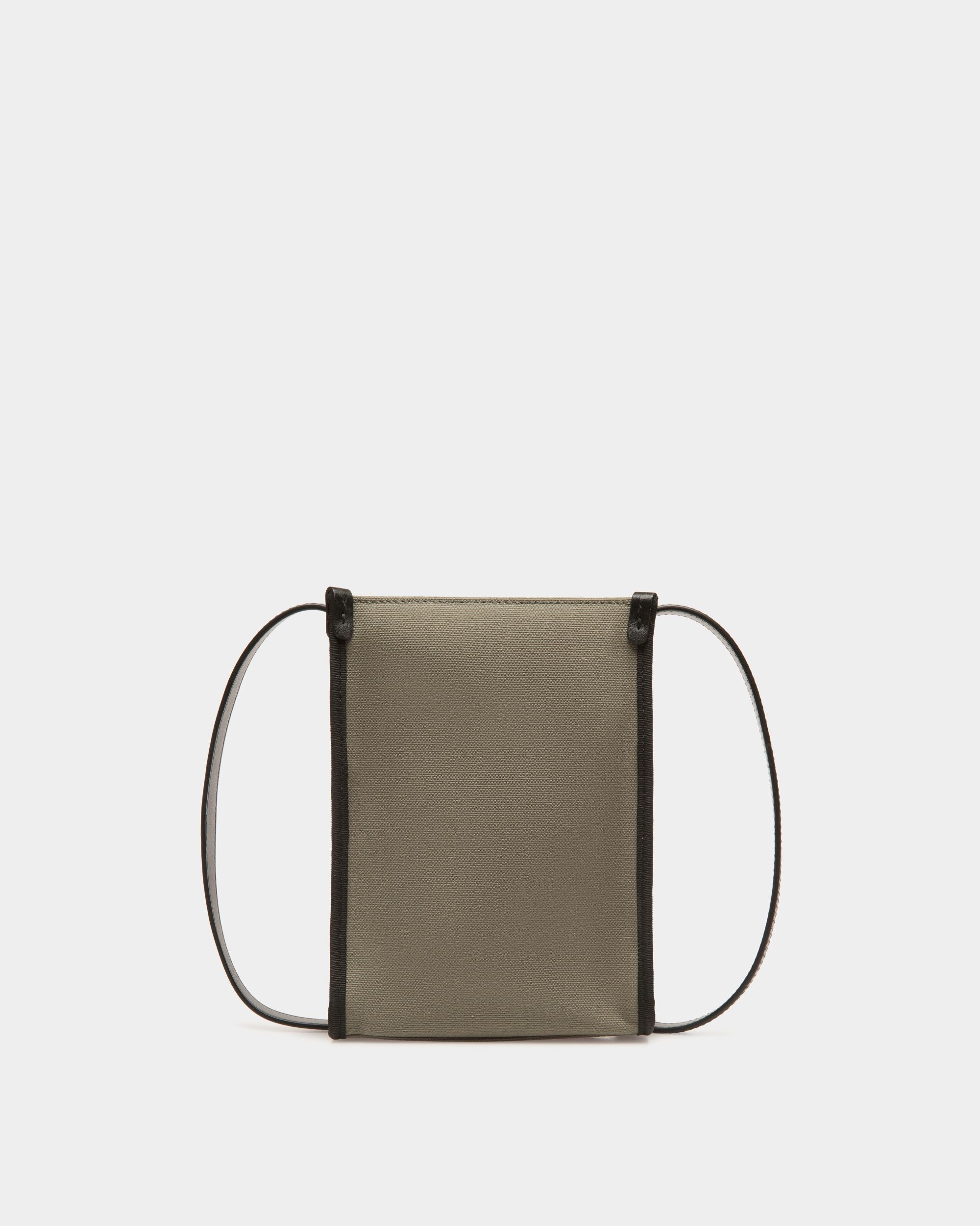 Sac À Bandoulière Easy Bally En Toile De Coton Military Green - Homme - Bally - 02