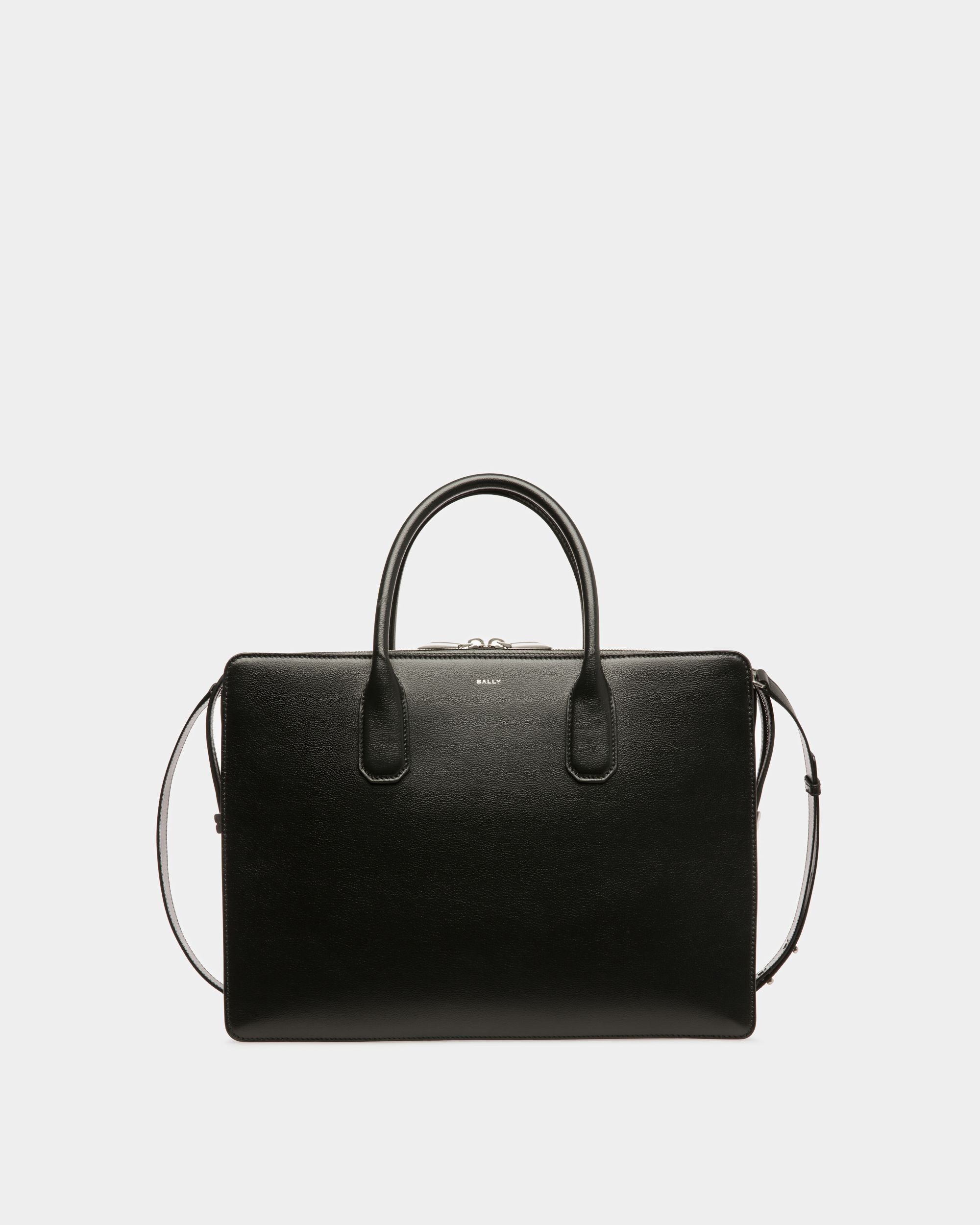 Sac Cabas En Cuir Noir - Homme - Bally - 01