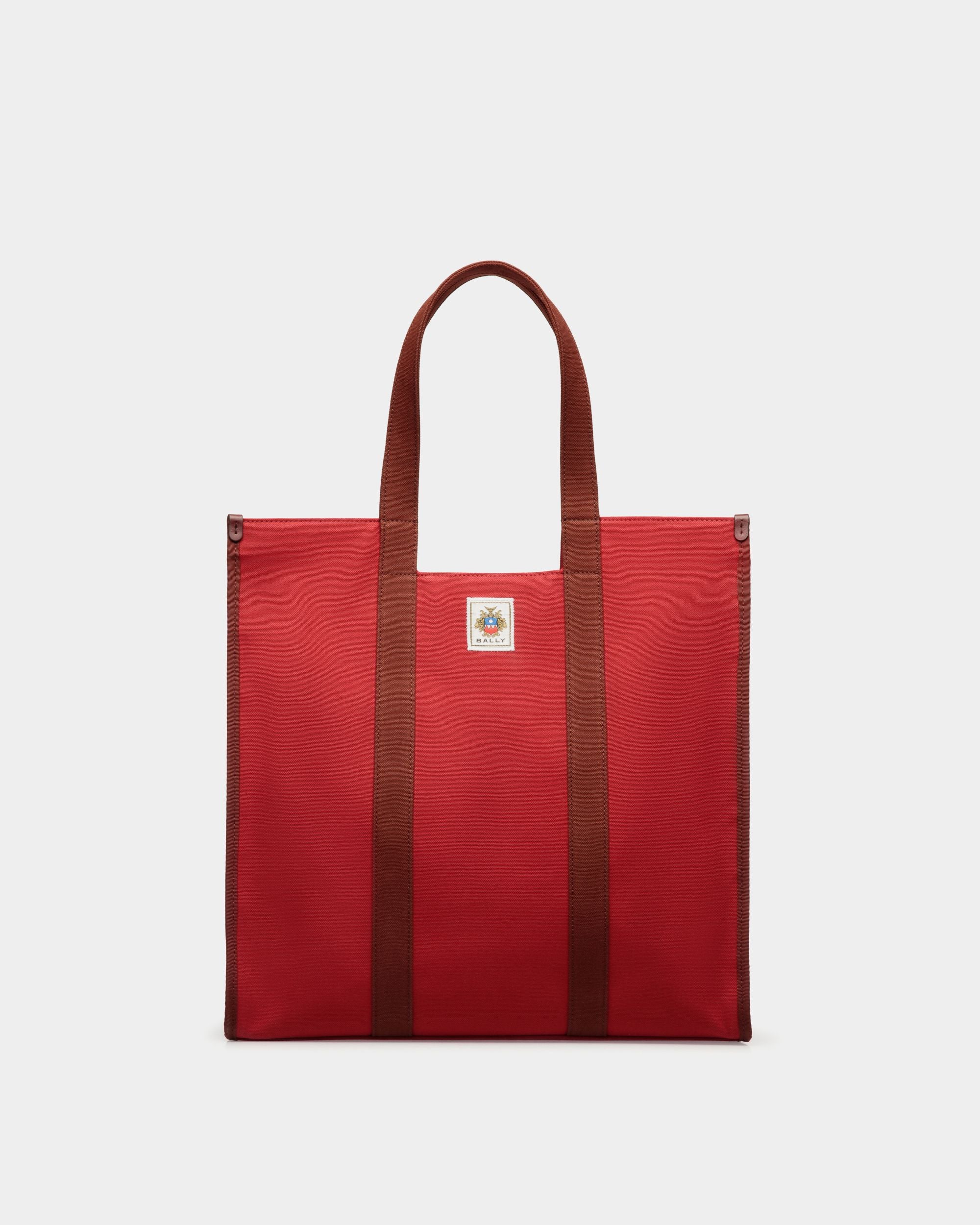 Sac Cabas Easy Bally En Toile De Coton Candy Red - Homme - Bally - 01