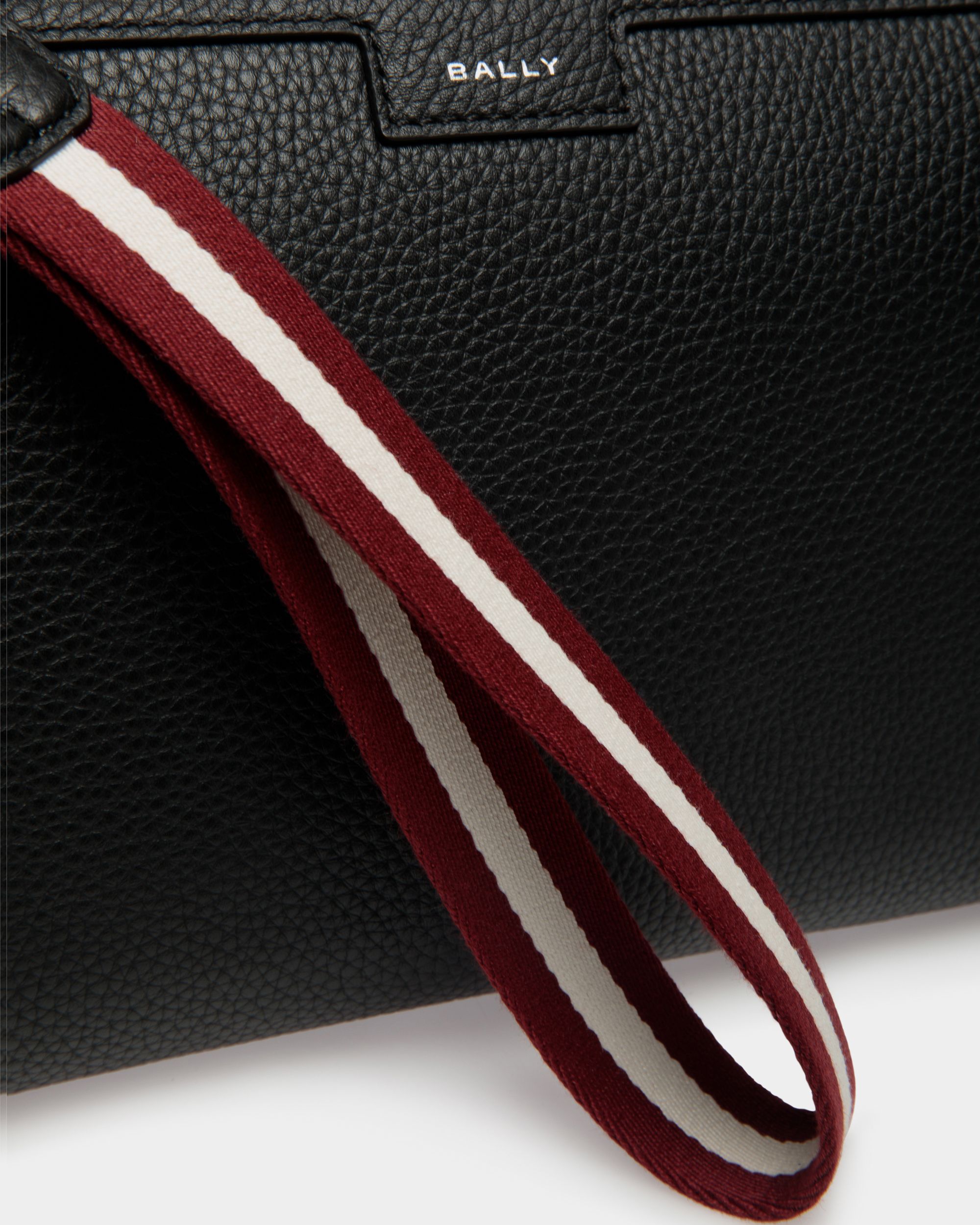 Pochette Code En Cuir Grainé Noir - Homme - Bally - 06