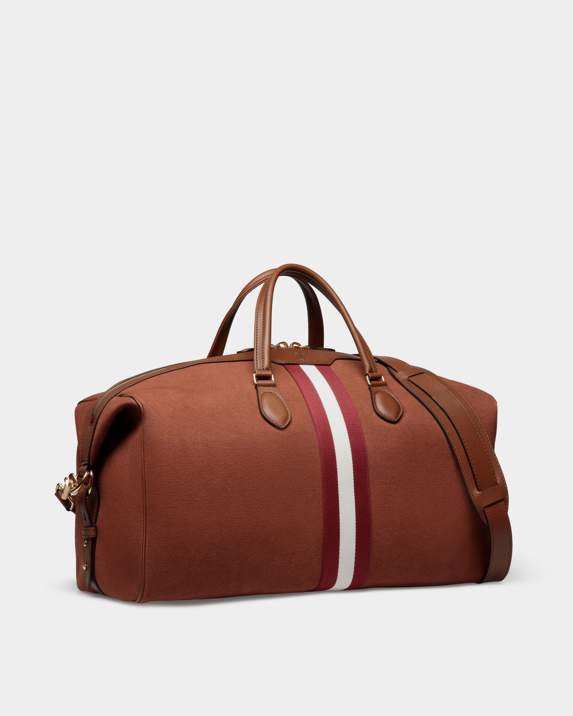 Sac De Week-End Beckett En Toile De Coton Rouge - Homme - Bally - 04