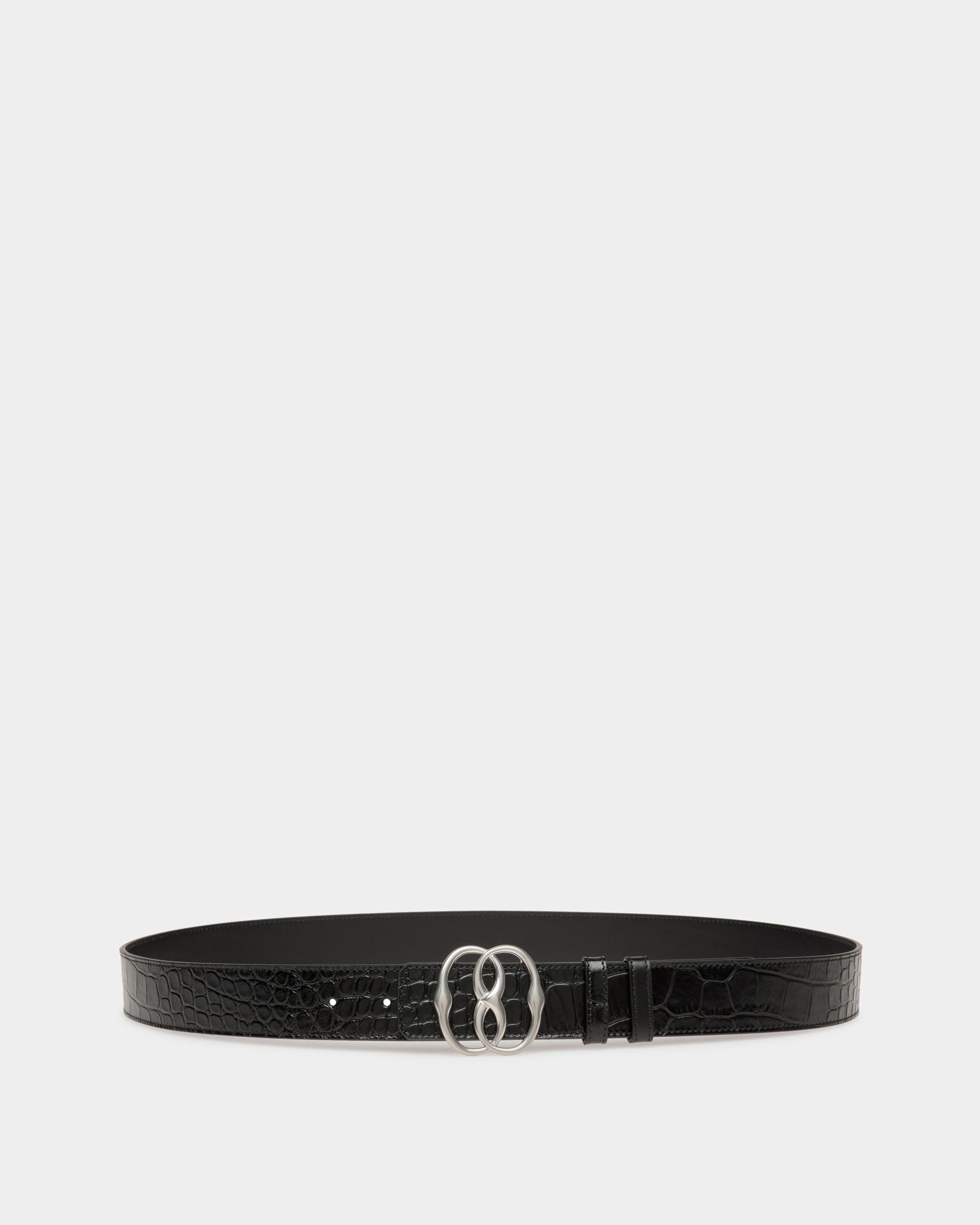 Ceinture Bally Iconic 35 mm En Cuir Noir - Homme - Bally - 01