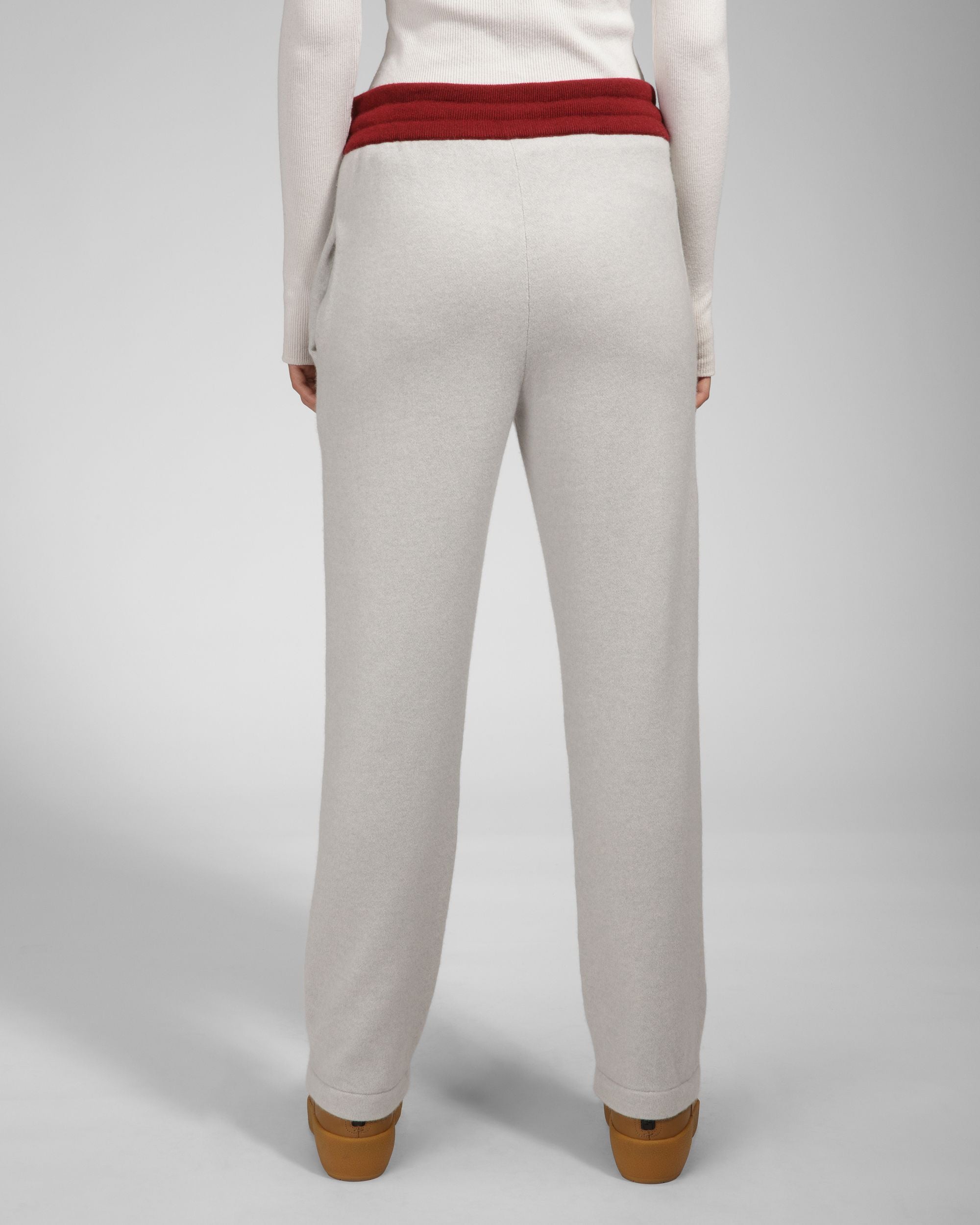 Pantalon Collection Curling En Light Grey Et Red Cashmere - Homme - Bally - 07