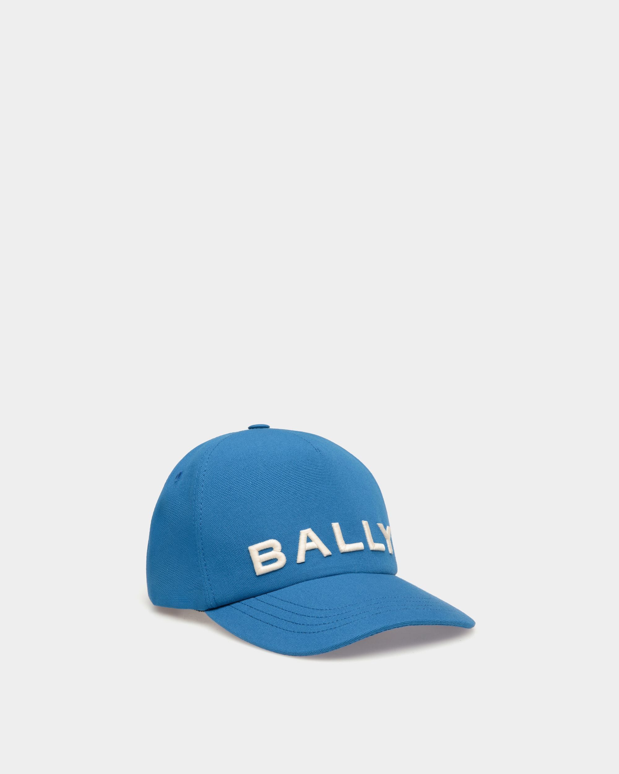 Casquette De Baseball En Coton Bleu - Homme - Bally - 01