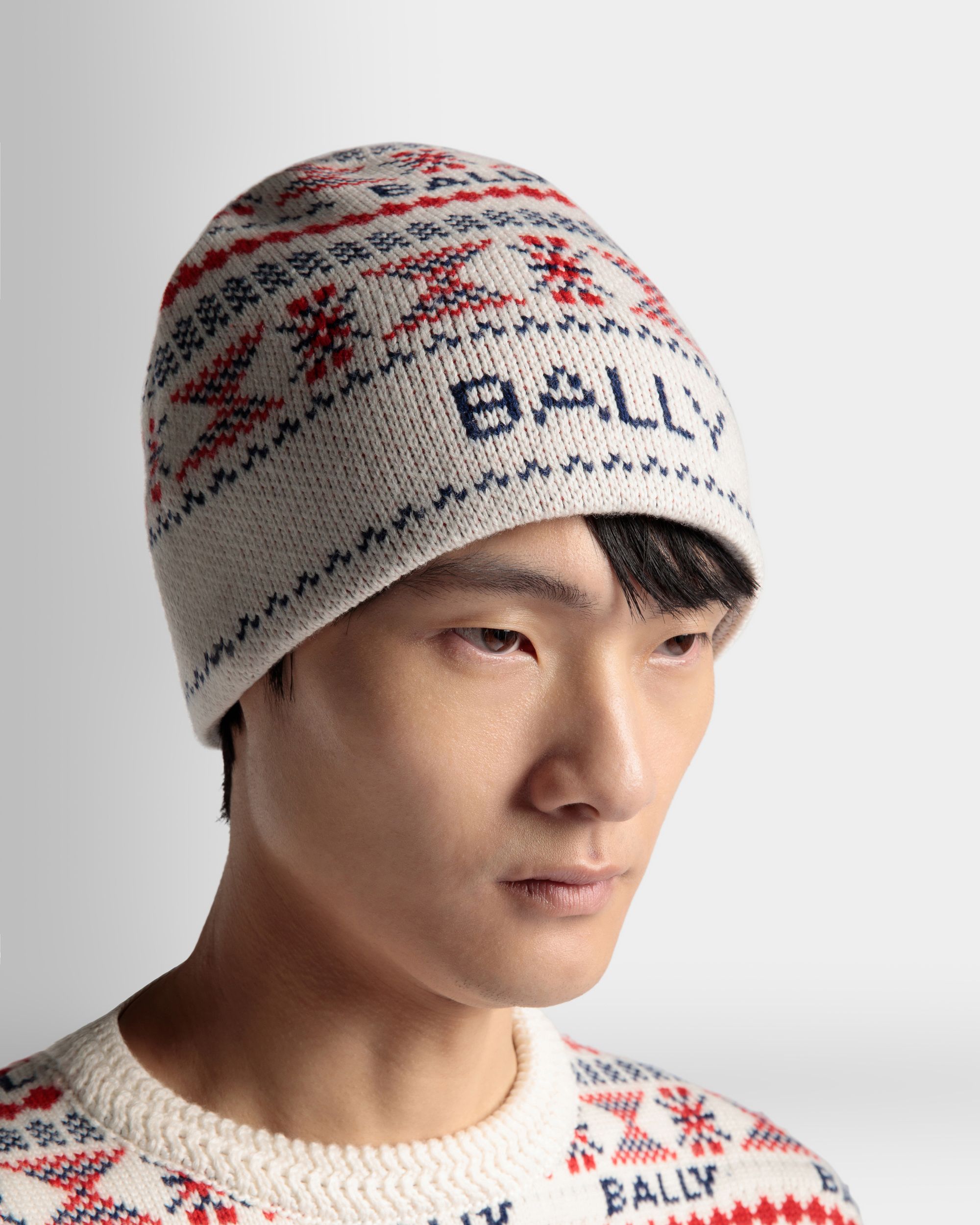 Bonnet Moutain En Laine Multicolore - Homme - Bally - 02