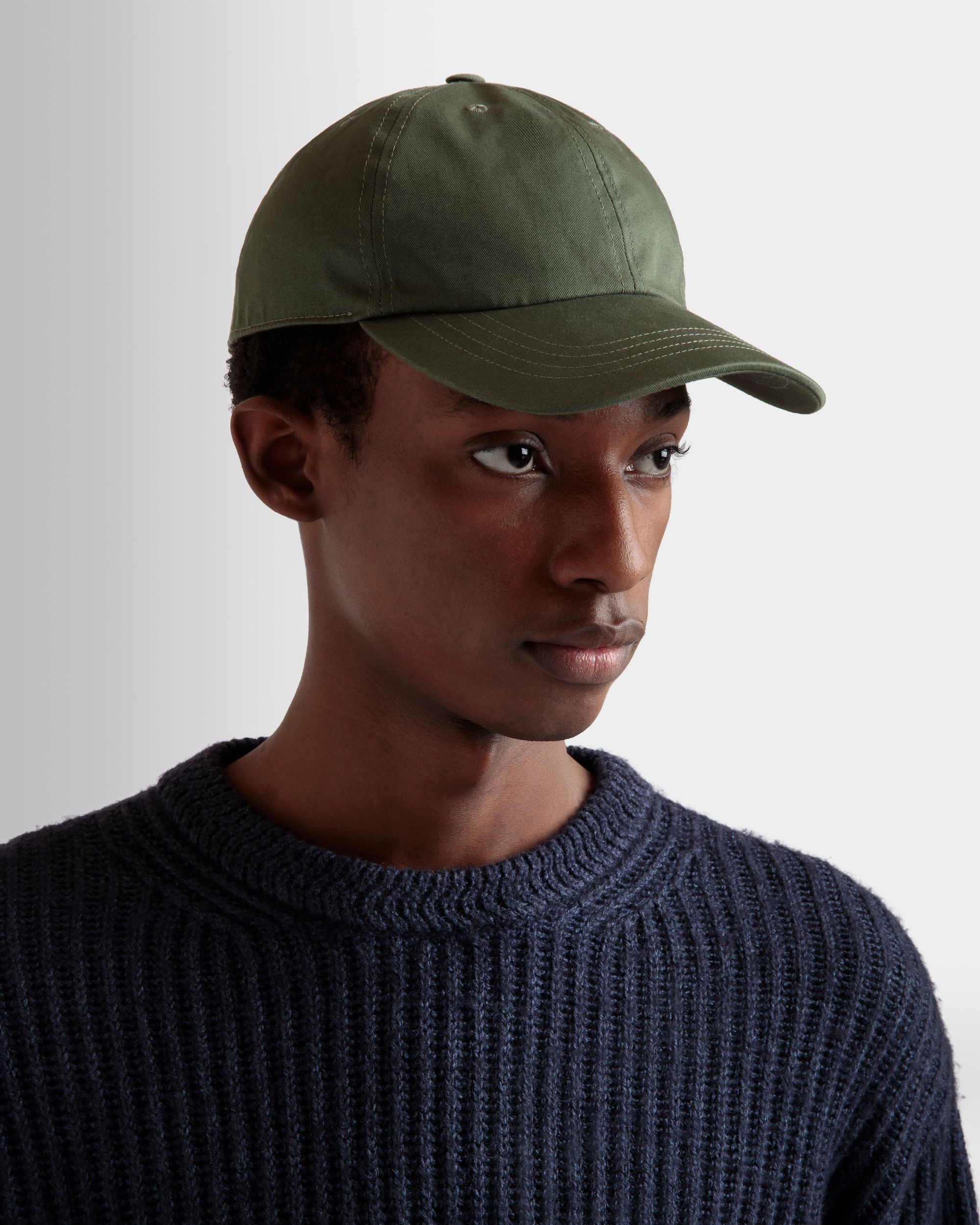 Casquette De Baseball Bally Crest Logo En Coton Military Green - Homme - Bally - 02