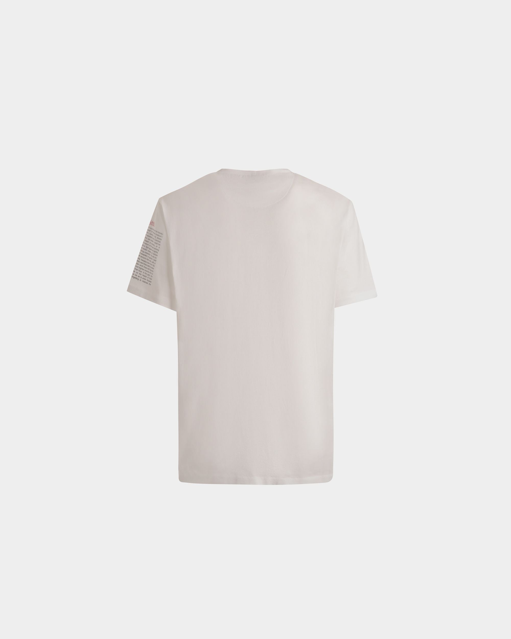 T-Shirt Avec Forest Mask En Coton Blanc - Homme - Bally - 03