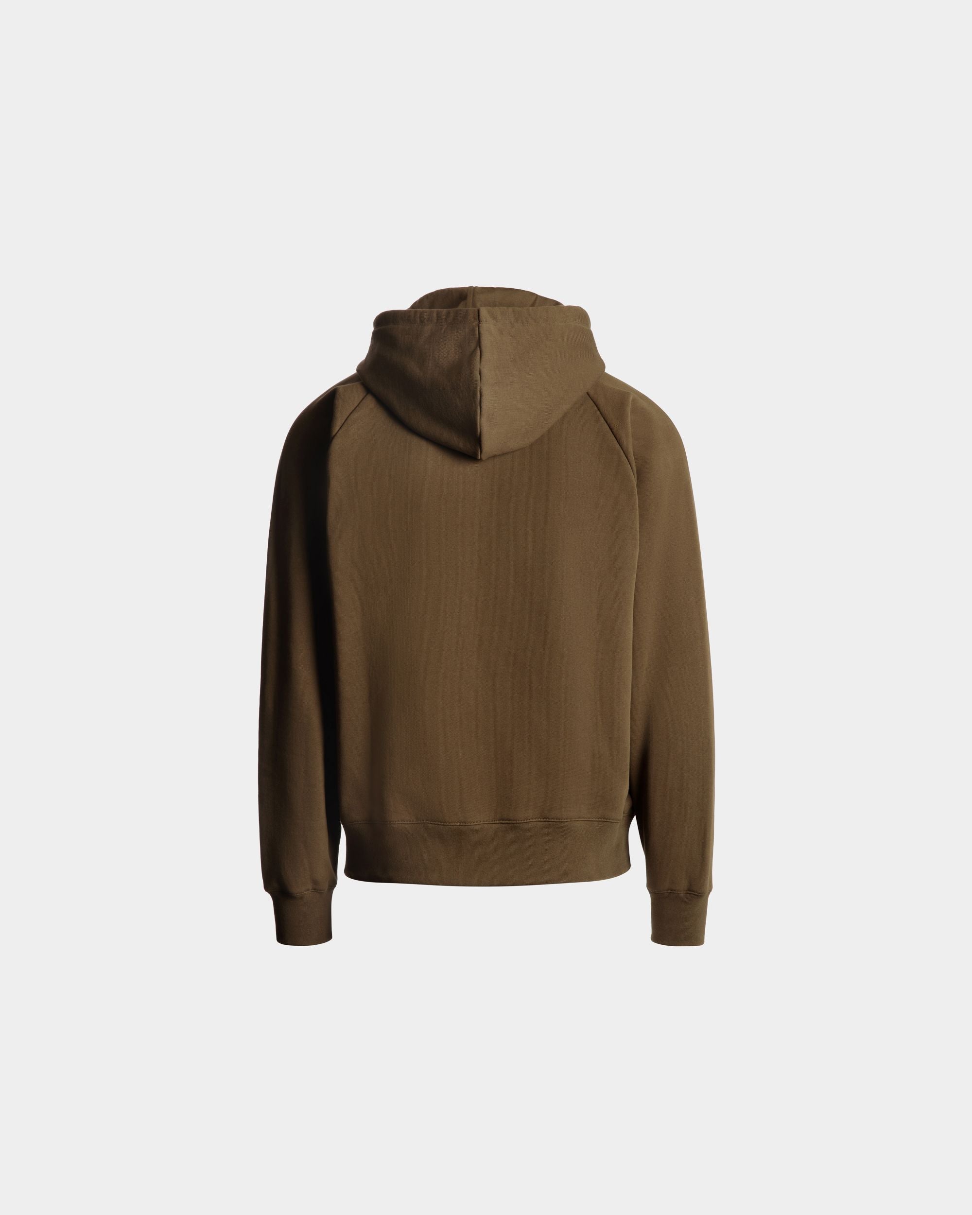 Sweat-Shirt À Capuche Avec Logo Écusson Crest En Coton Marron - Homme - Bally - 03