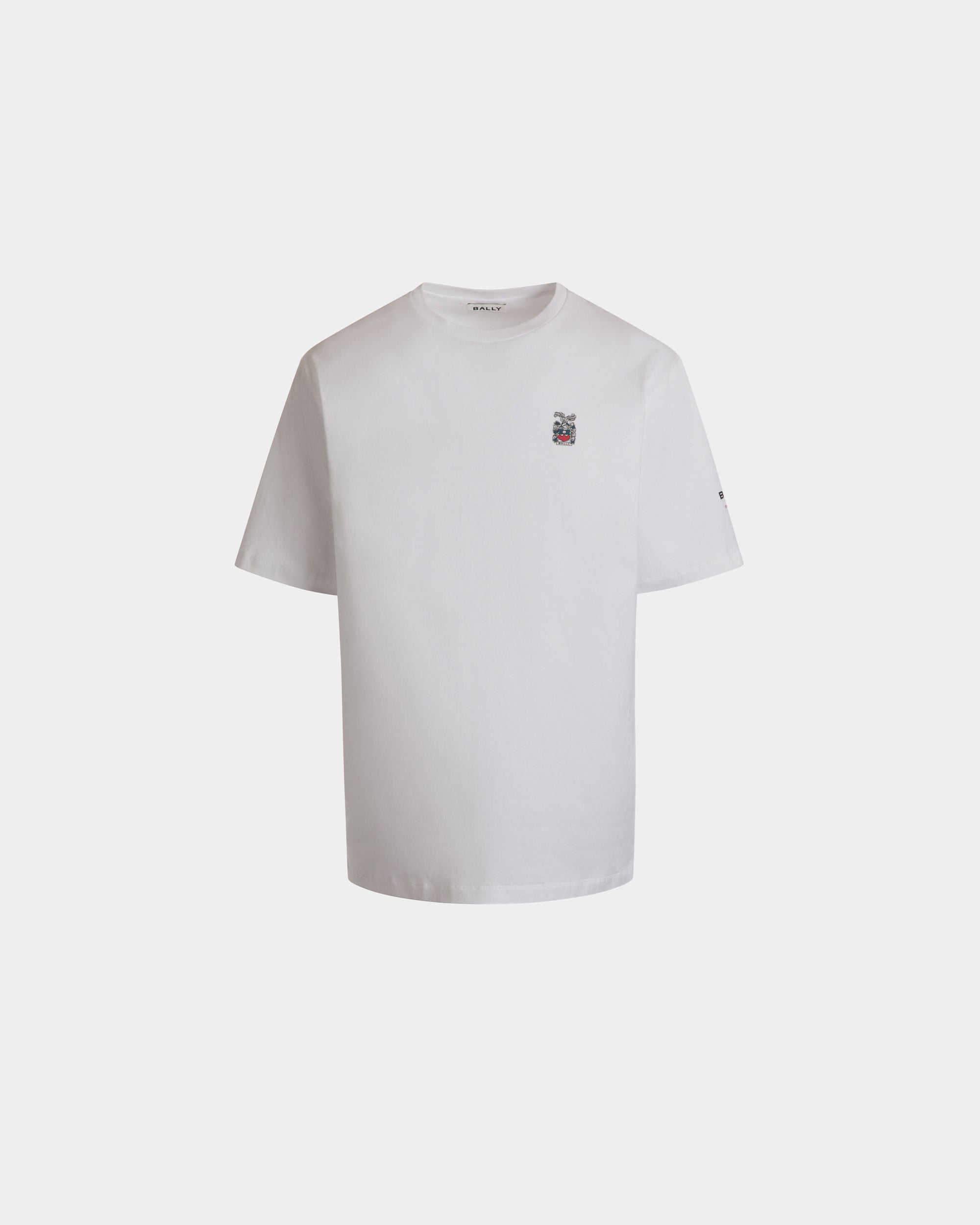 T-Shirt En Coton Blanc - Homme - Bally - 01