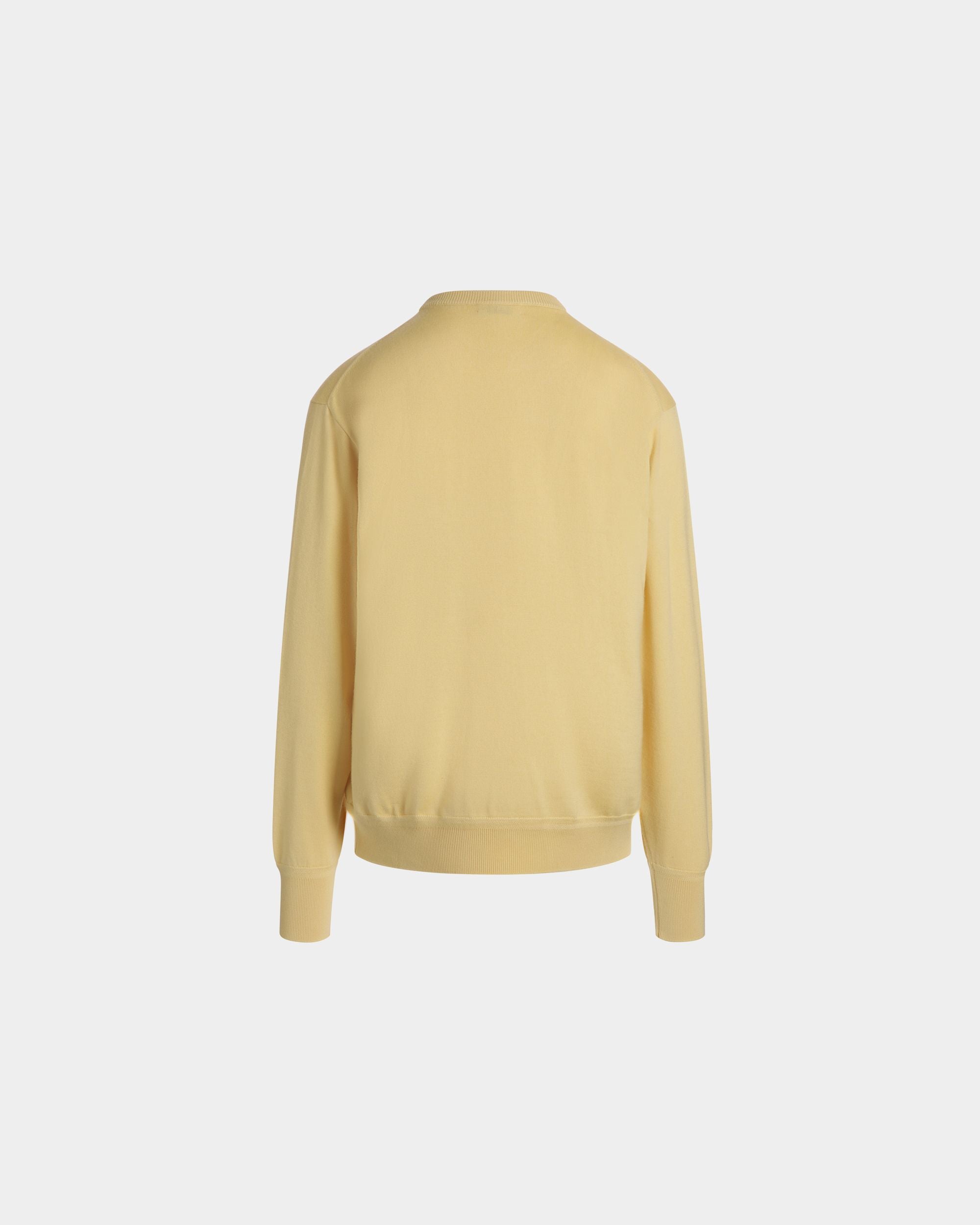 Pull Ras-Du-Cou En Mélange Laine - Cachemire Dusty Yellow - Homme - Bally - 03