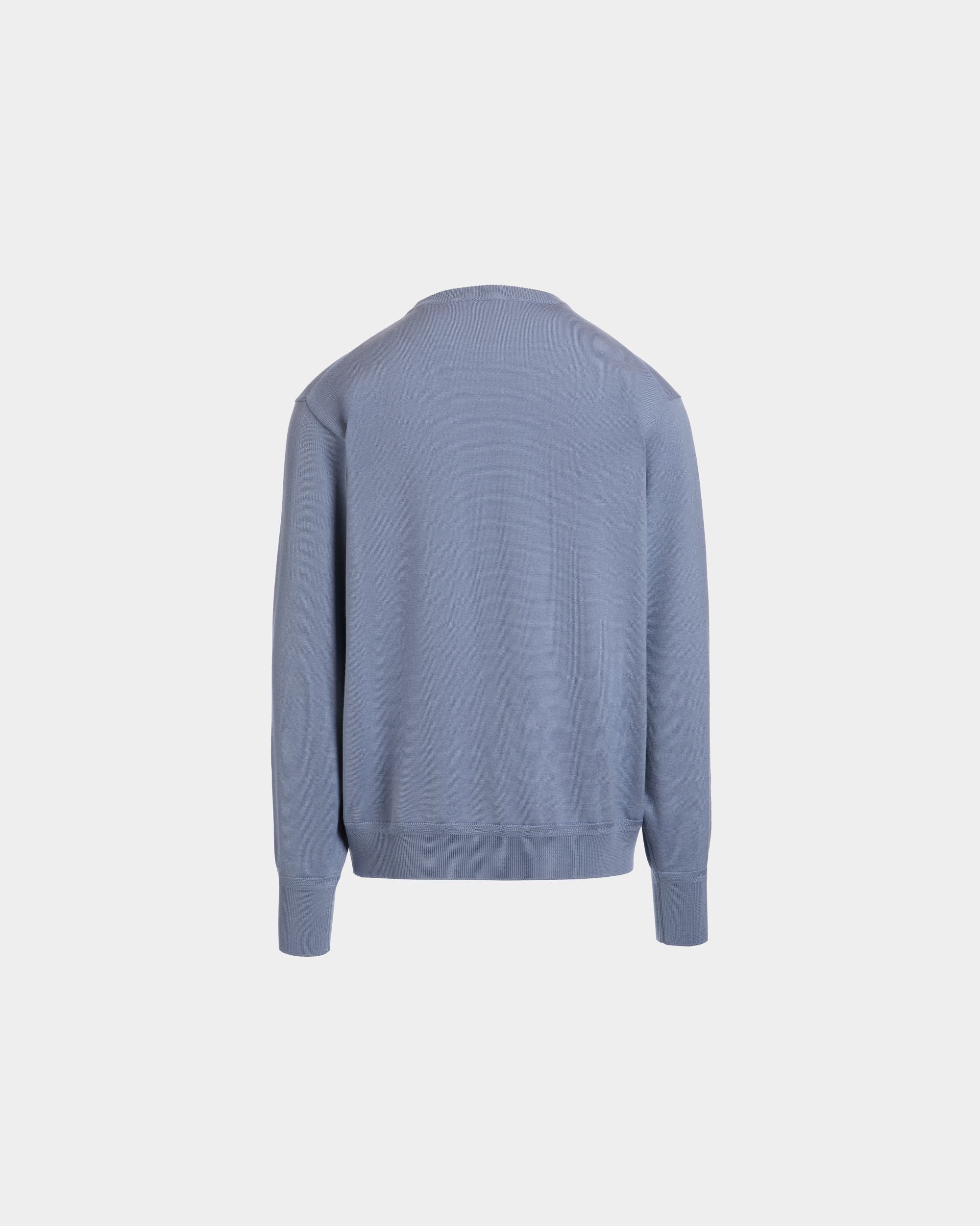 Pull Ras-Du-Cou En Mélange Laine Et Cachemire Light Blue - Homme - Bally - 03