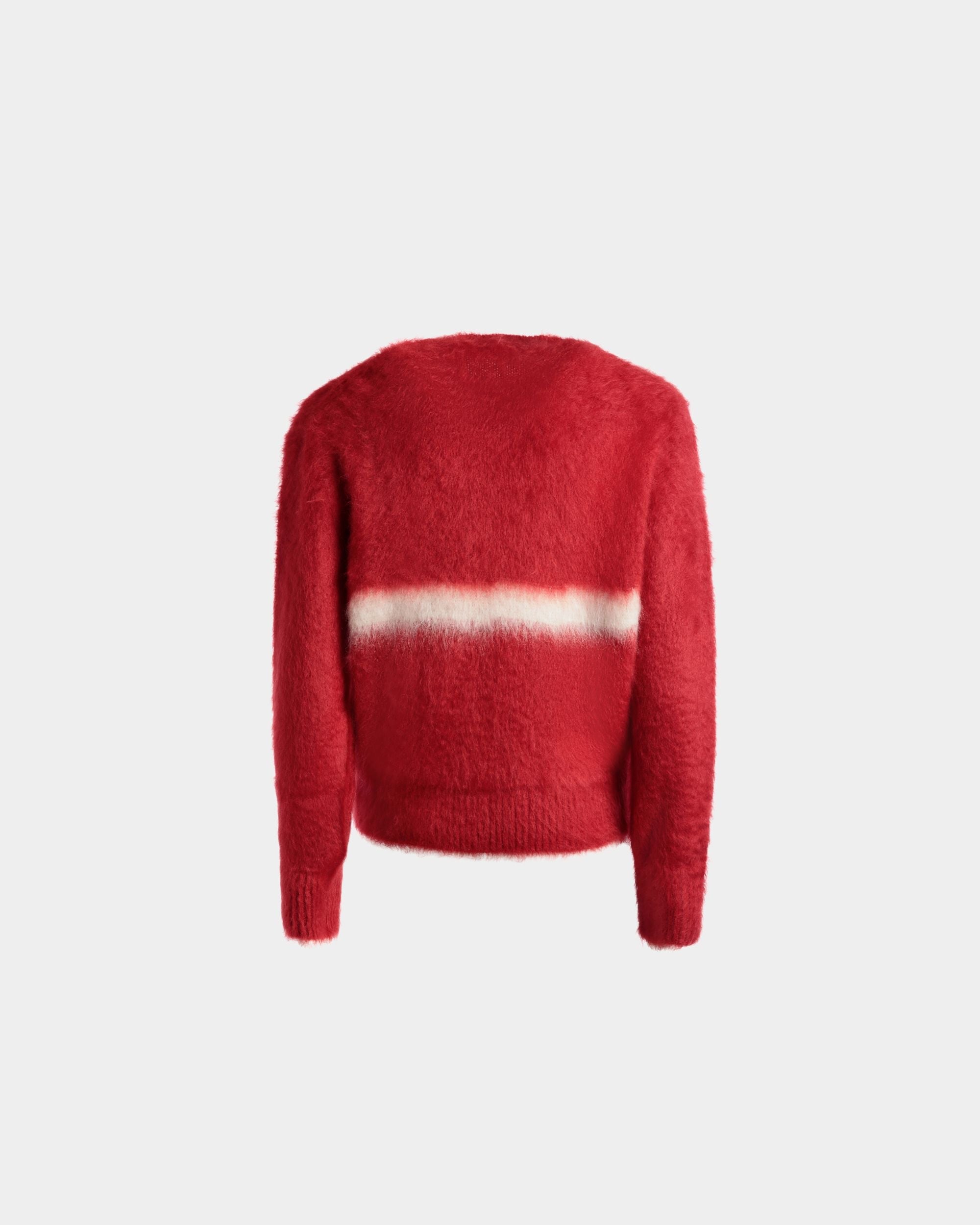 Pull Ras-Du-Cou En Mohair Et Soie Rouge - Homme - Bally - 03