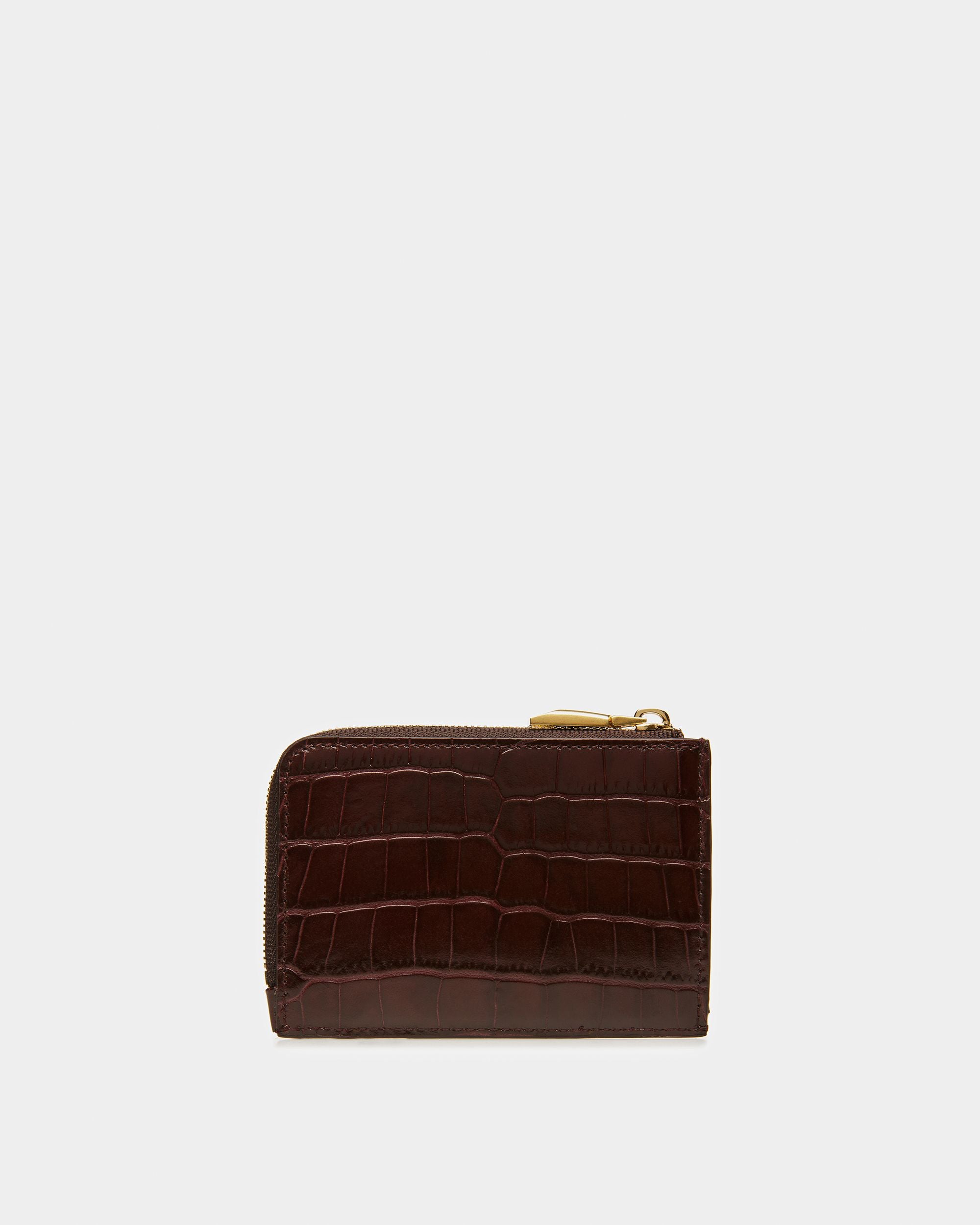 Porte-monnaie À Glissière Avec Gaufrage Crocodile - Homme - Bally - 02