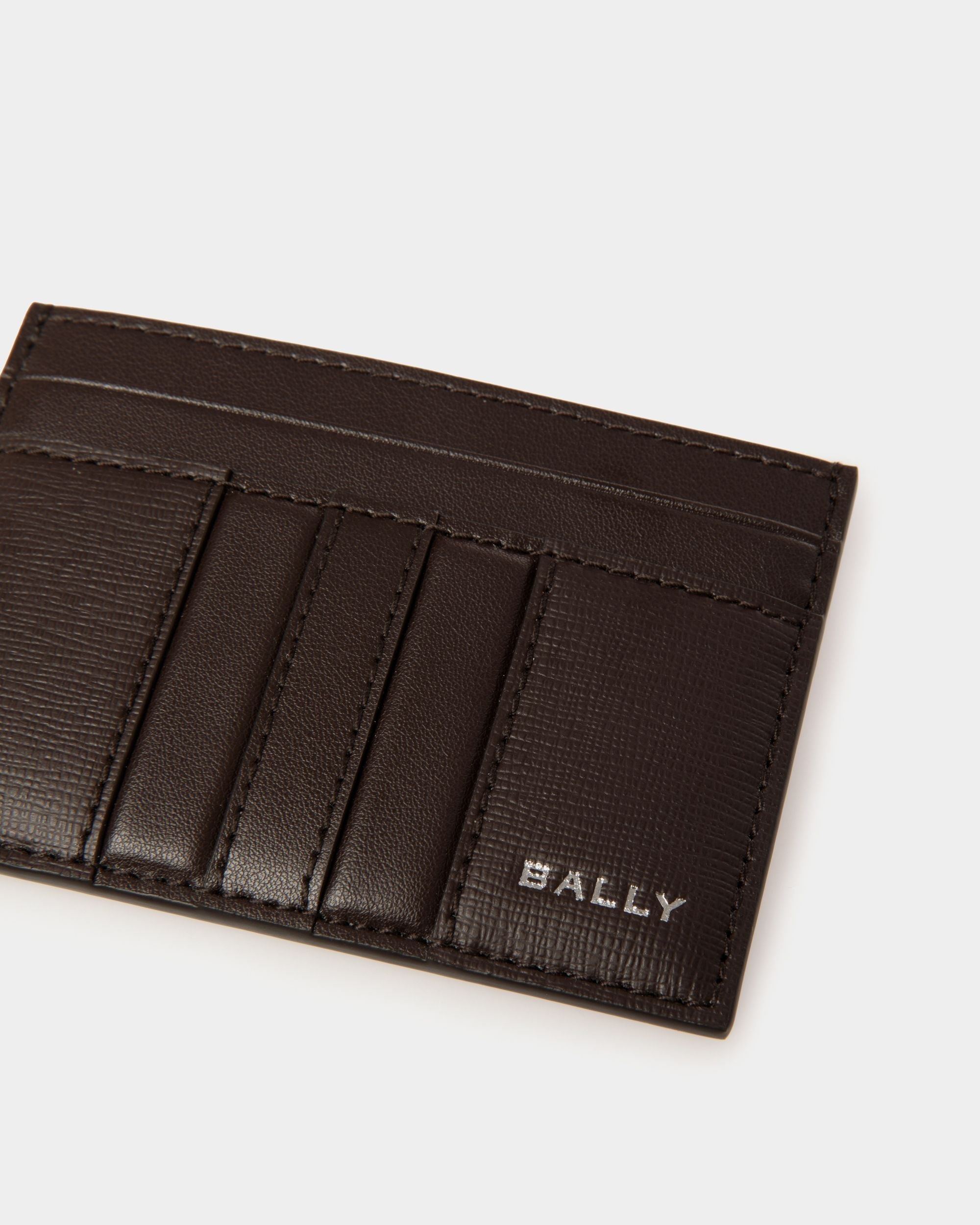 Porte-Cartes Mythos En Cuir Recyclé Ebano - Homme - Bally - 04