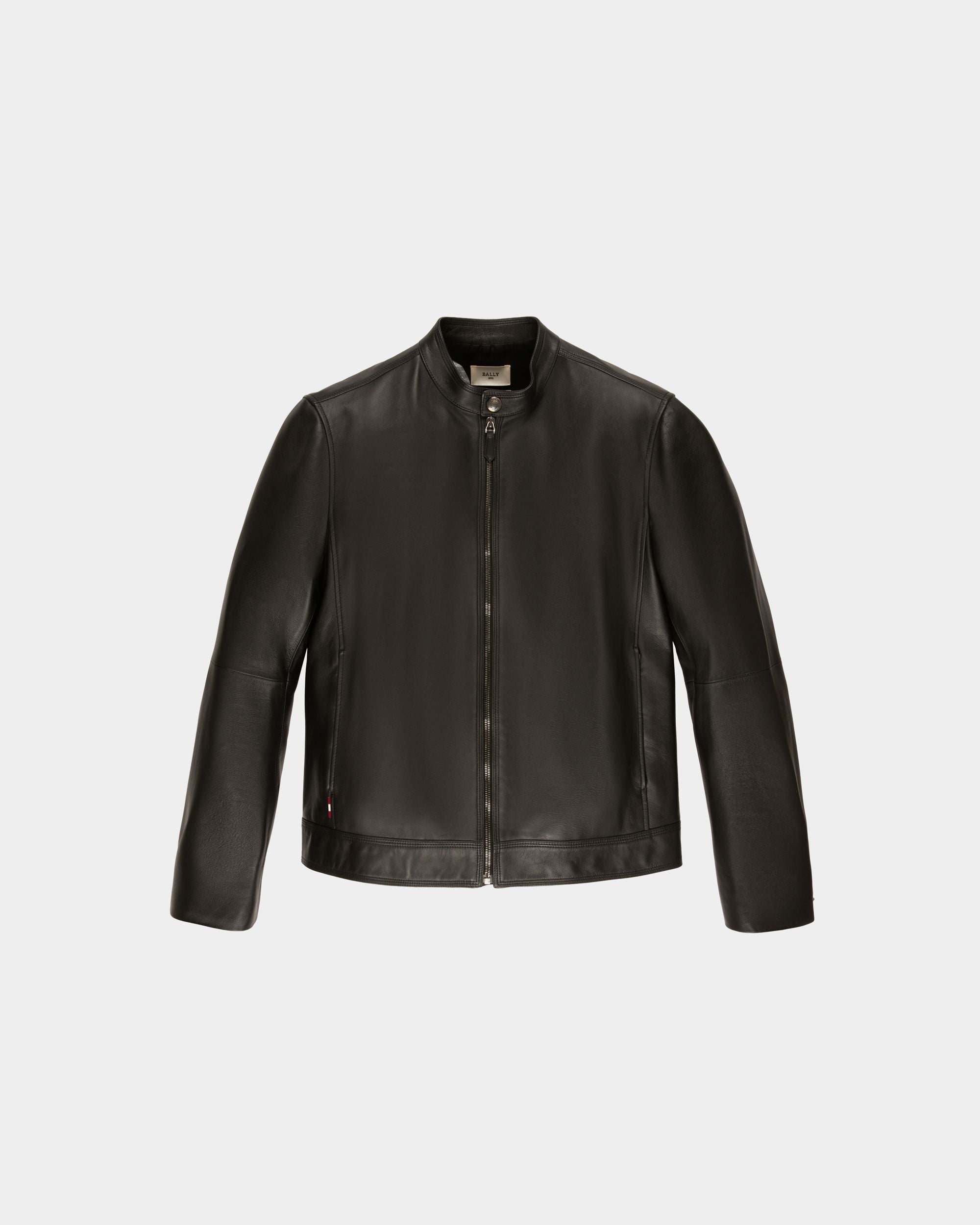 Blouson En Cuir Noir - Homme - Bally - 01