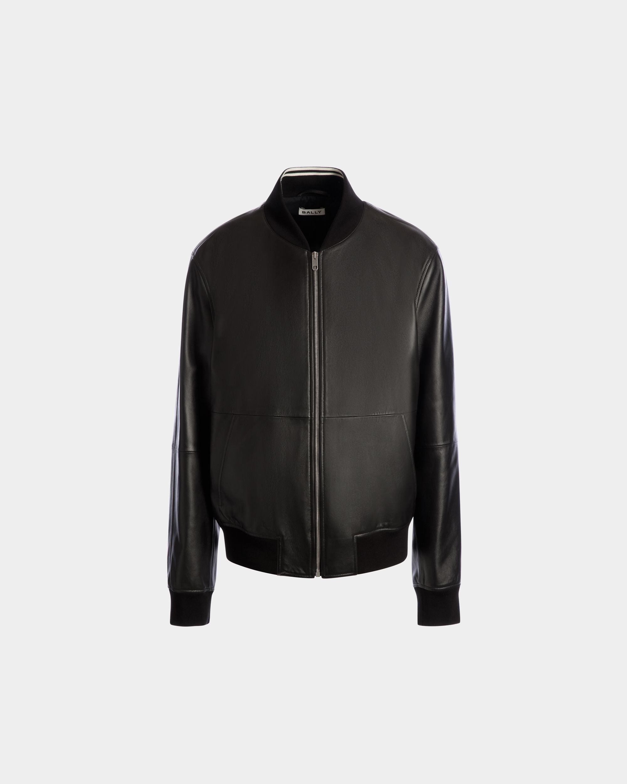 Bomber En Cuir Noir - Homme - Bally - 01