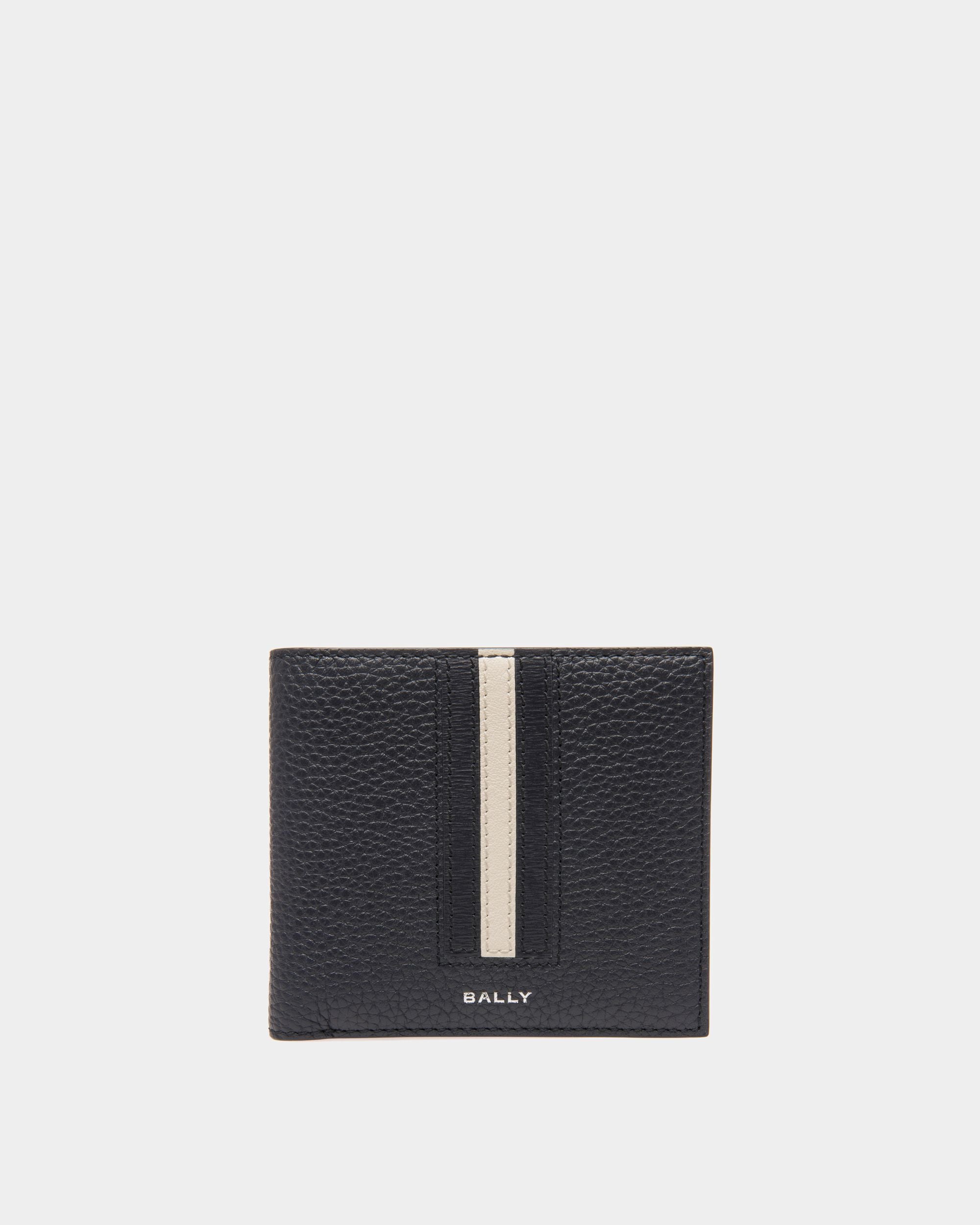 Portefeuille Ribbon Cuir bleu nuit - Homme - Bally - 01