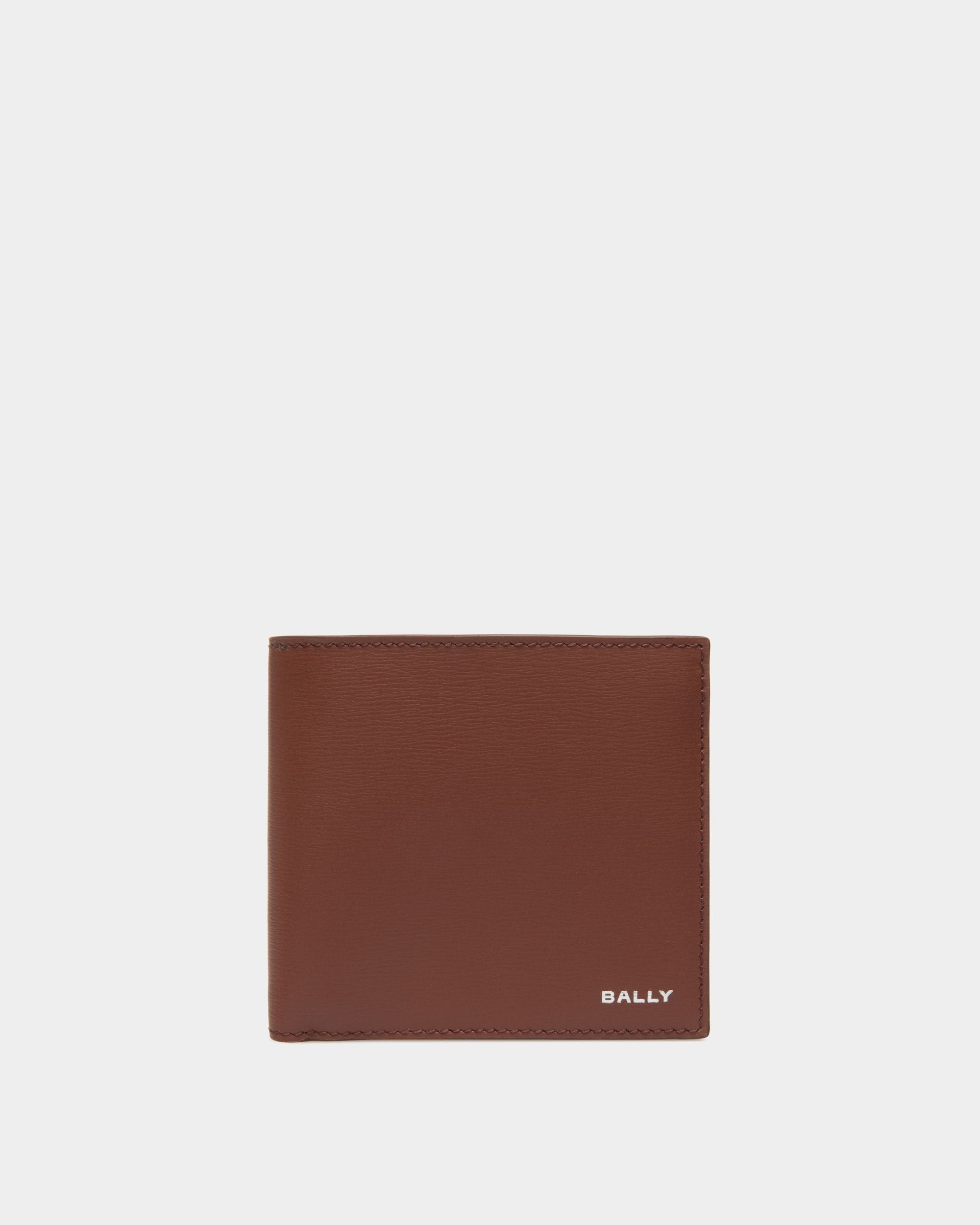 Portefeuille À Deux Volets Crossing En Cuir Marron - Homme - Bally - 01