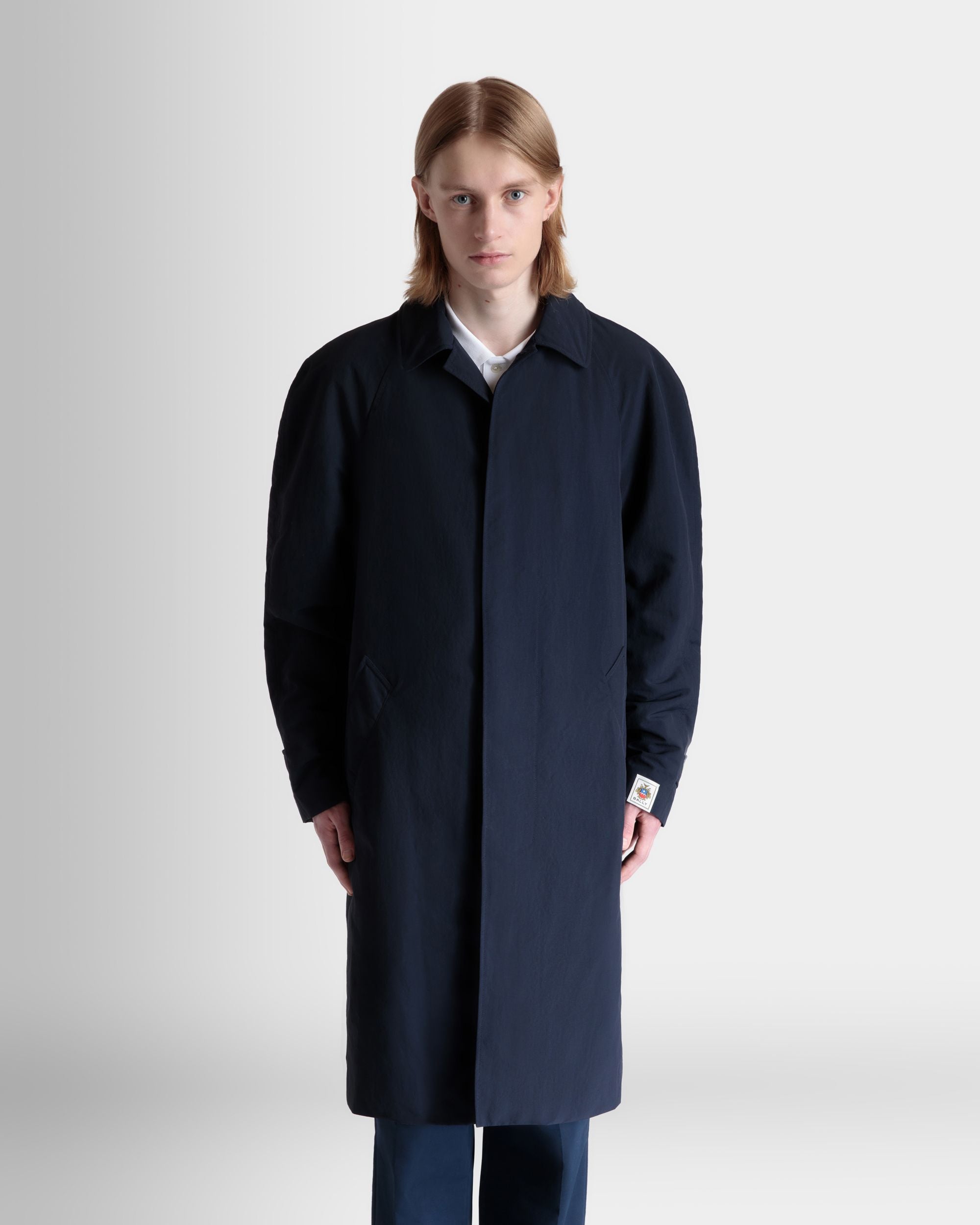 Trench En Nylon Navy Blue - Homme - Bally - 08