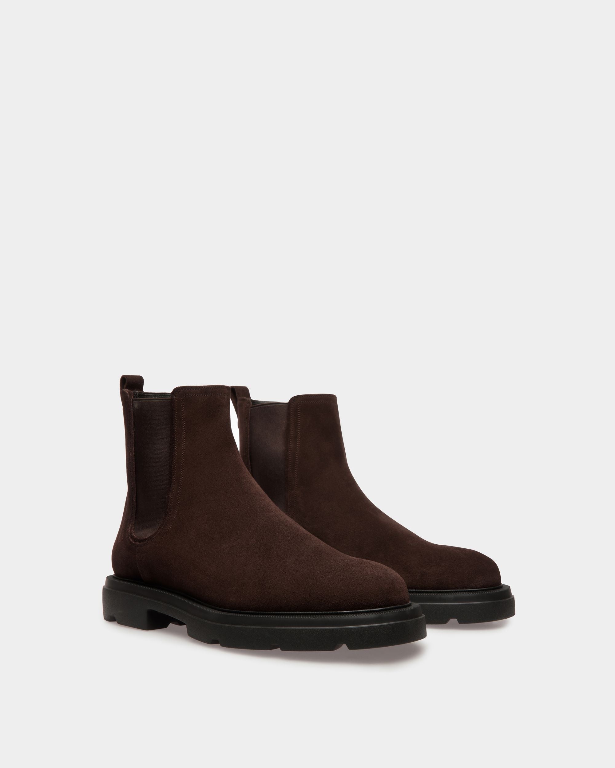 Bottines Zurich En Daim Marron - Homme - Bally - 03