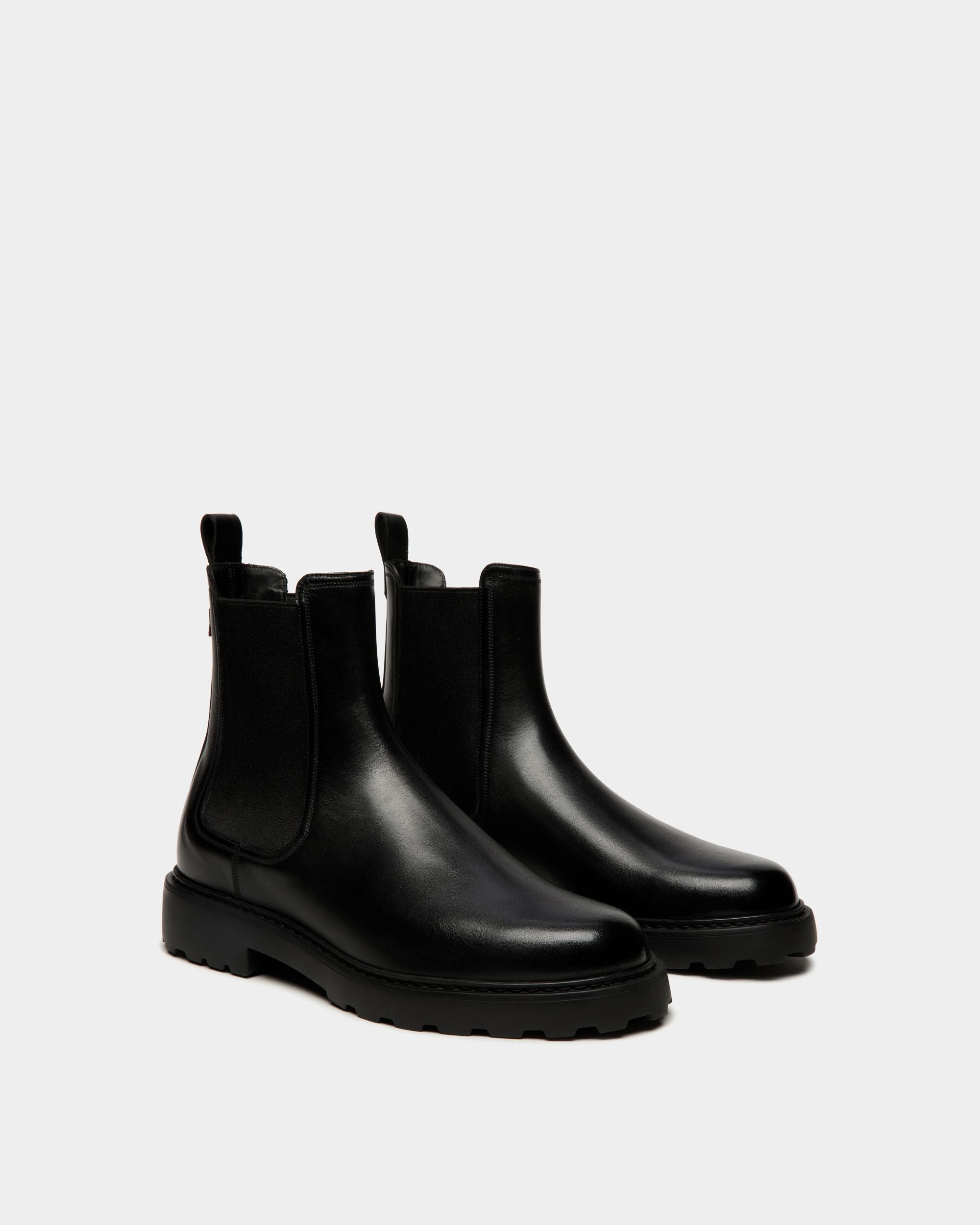 Bottine Gusto En Cuir Noir - Homme - Bally - 02