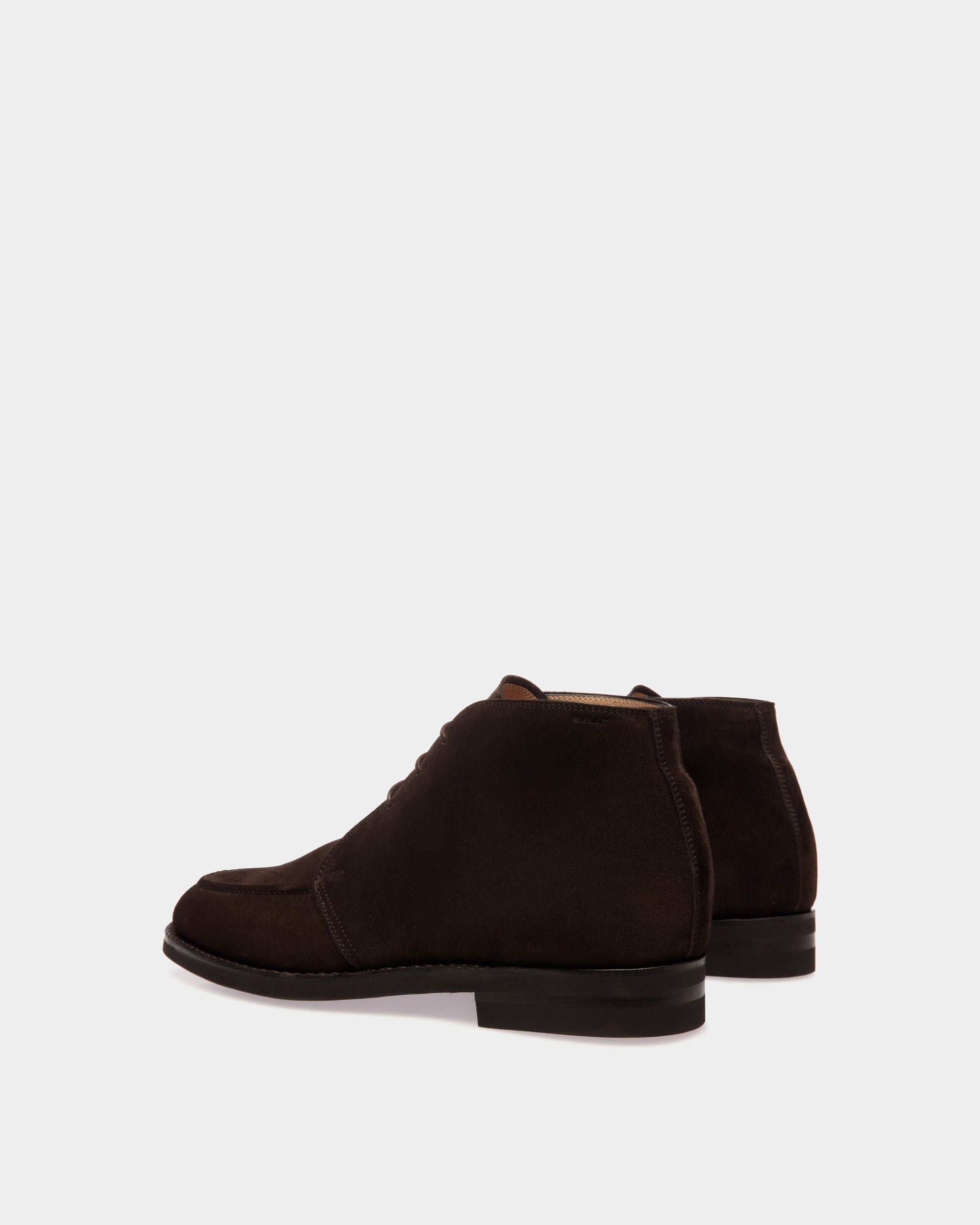 Bottine Schoenen En Cuir Suédé Ebano - Homme - Bally - 03