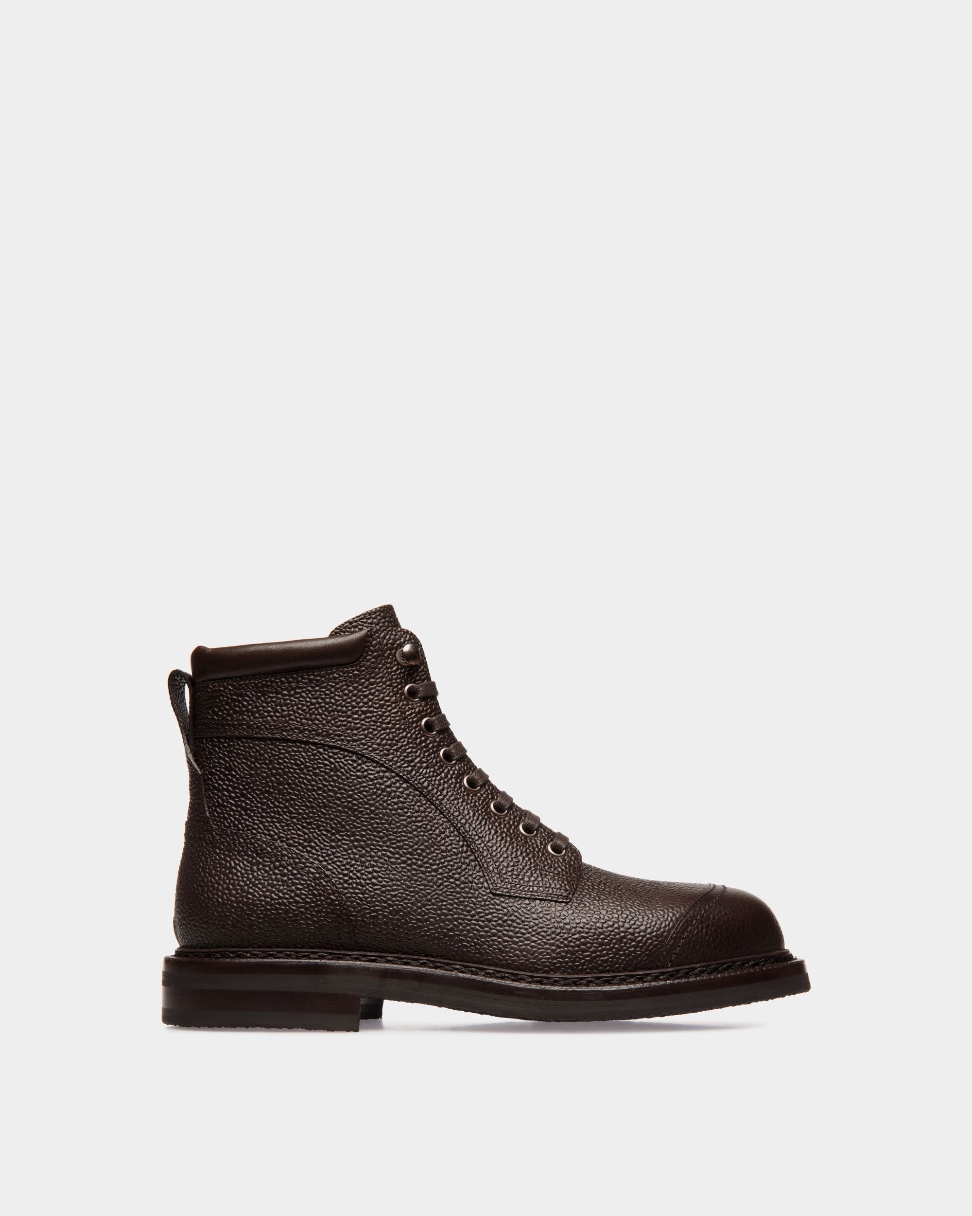 Bottine Norwelt En Cuir Grainé Ebano - Homme - Bally - 01