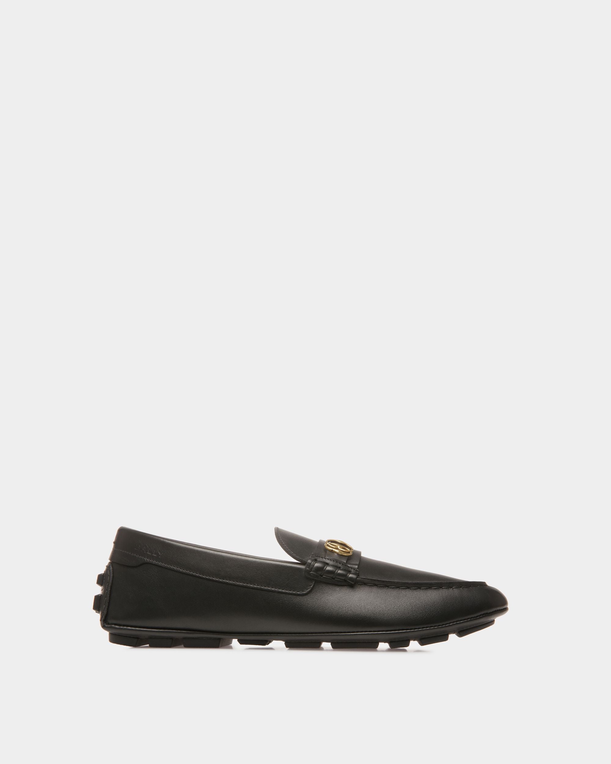 Mocassins Driver Kerbs En Cuir Noir - Homme - Bally - 01