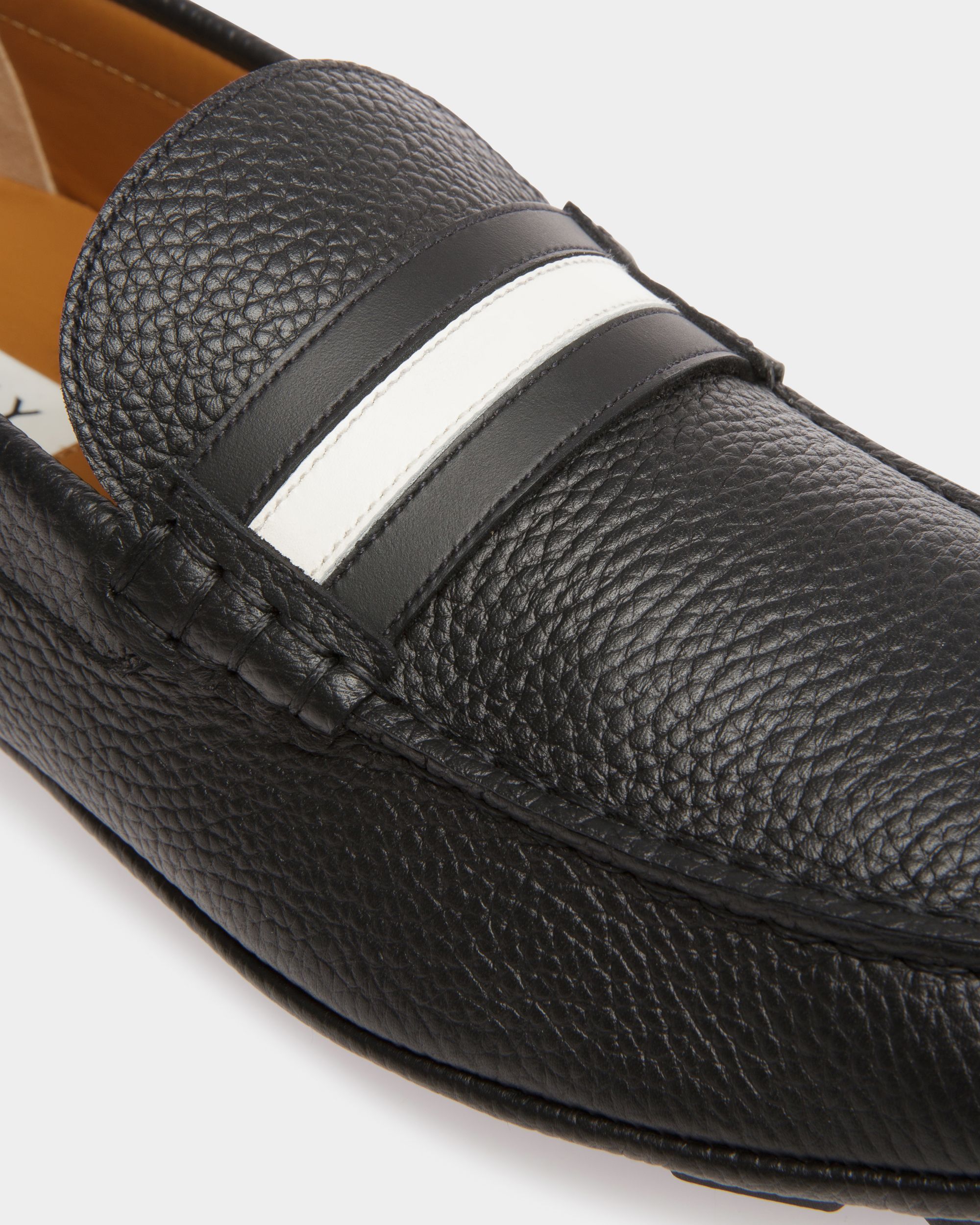 Mocassins Driver Kerbs En Cuir Noir - Homme - Bally - 05