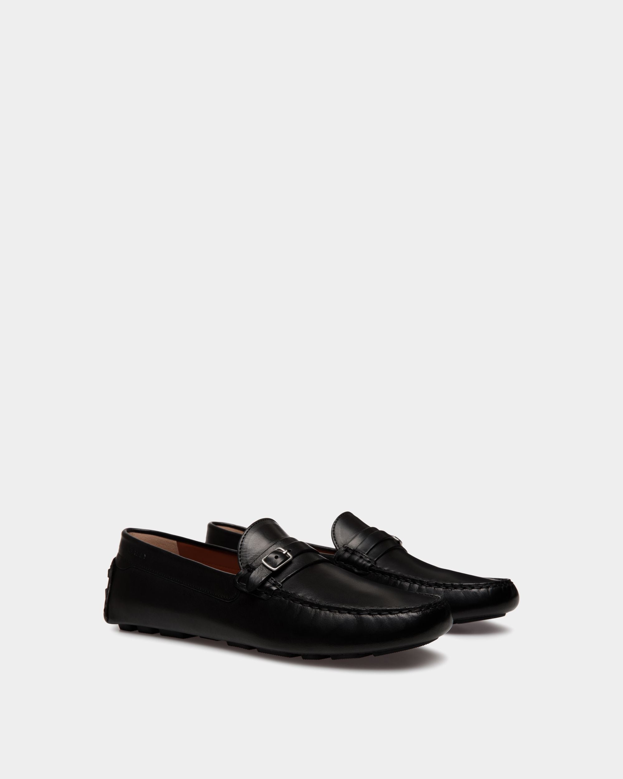 Chaussure Driver Kerbs En Cuir Noir - Homme - Bally - 02