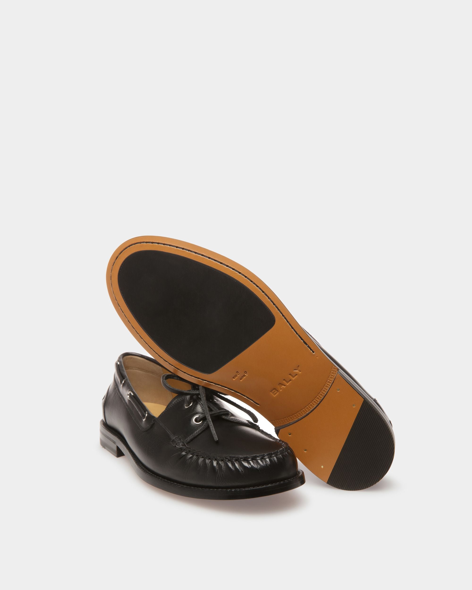 Mocassins Rome En Cuir Noir - Homme - Bally - 05