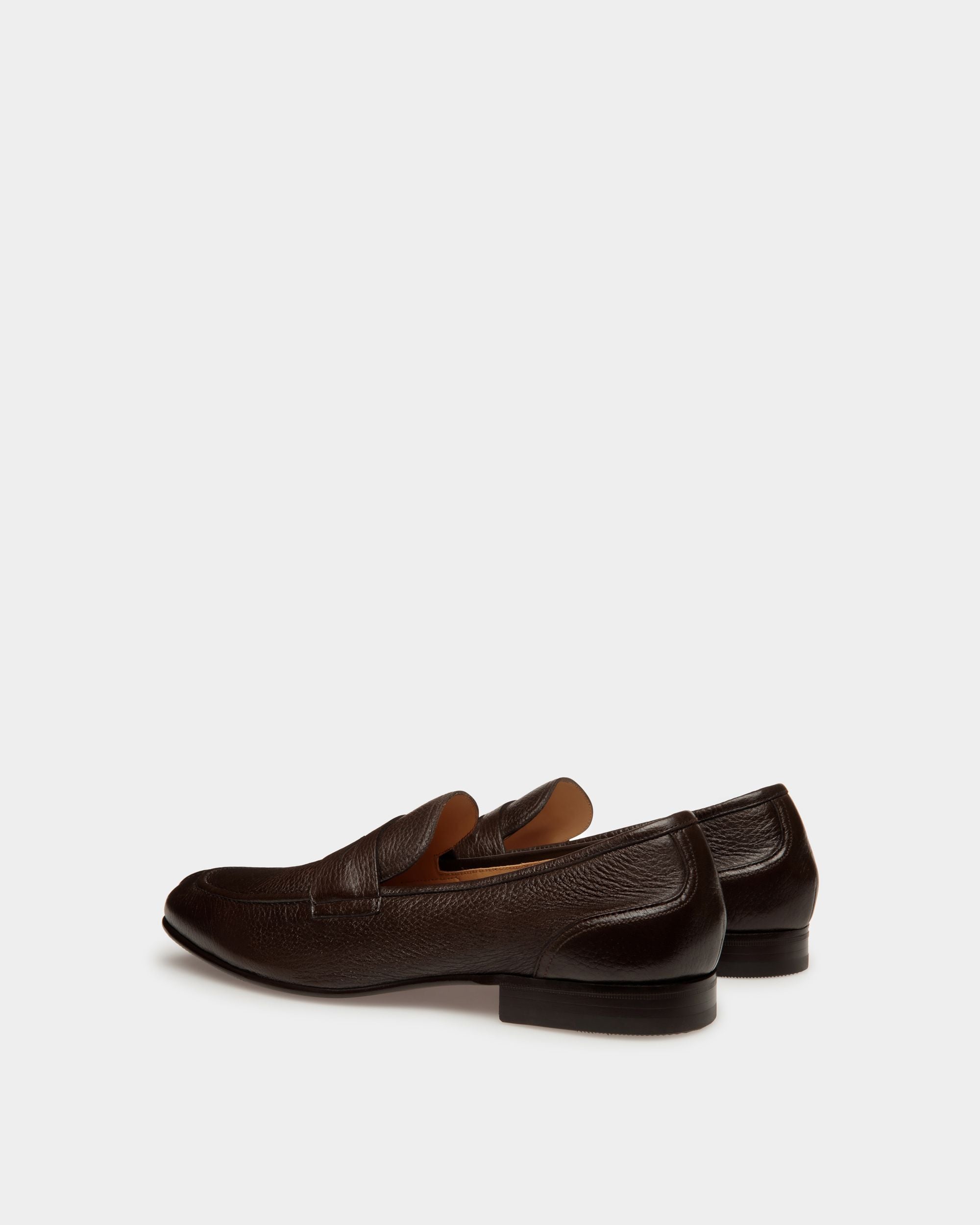 Mocassins Suisse En Cuir Marron - Homme - Bally - 03