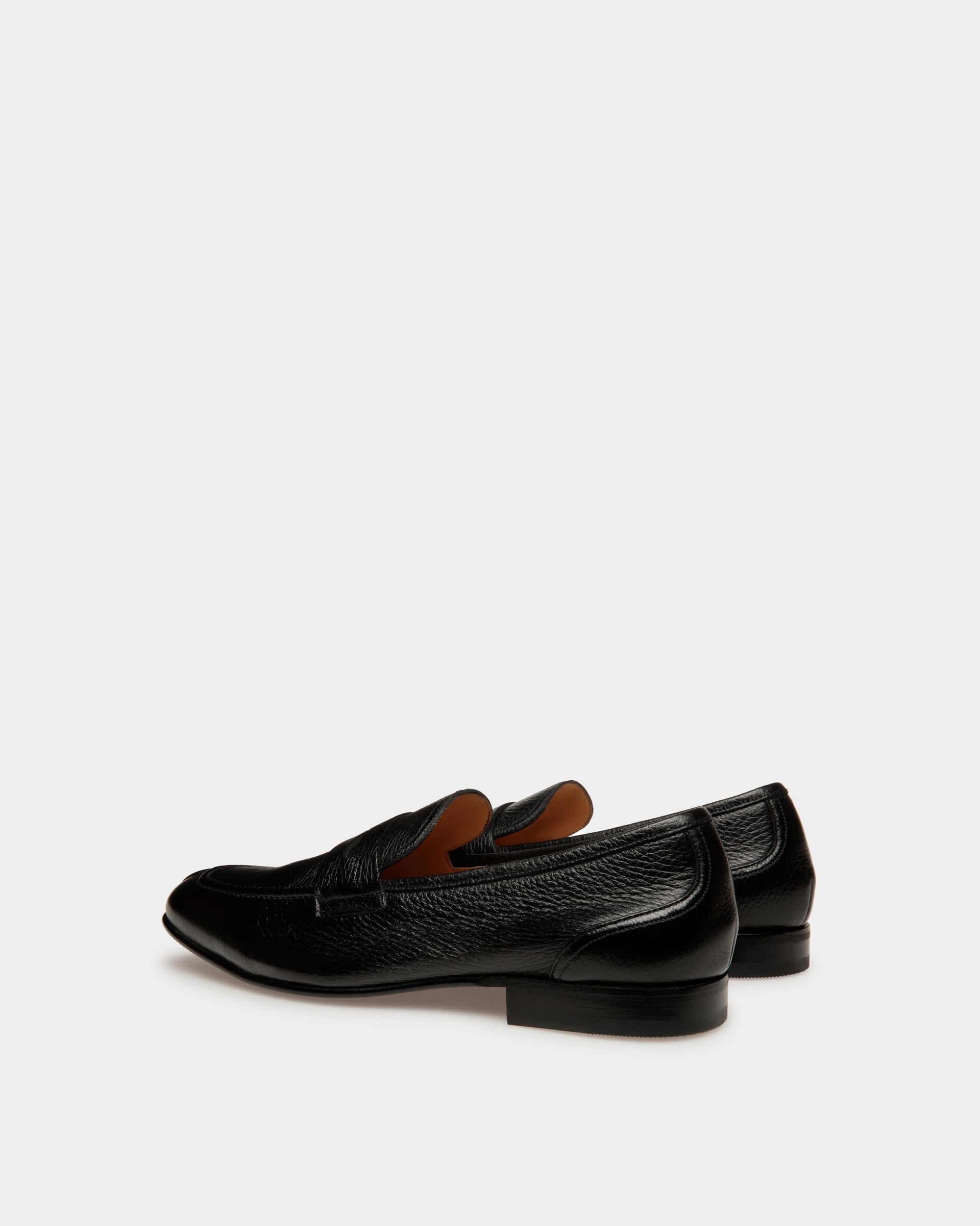 Mocassins Suisse En Cuir Noir - Homme - Bally - 03