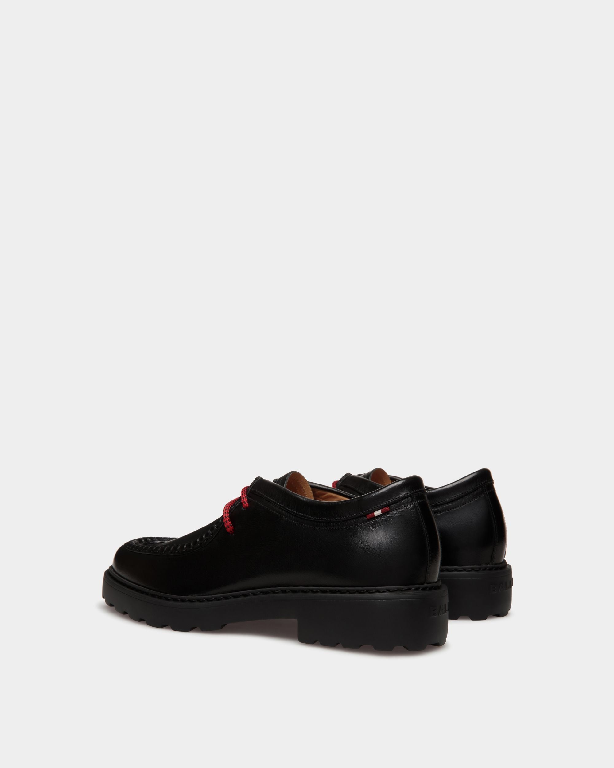 Gusto Derby in Black Leather - Homme - Bally - 03