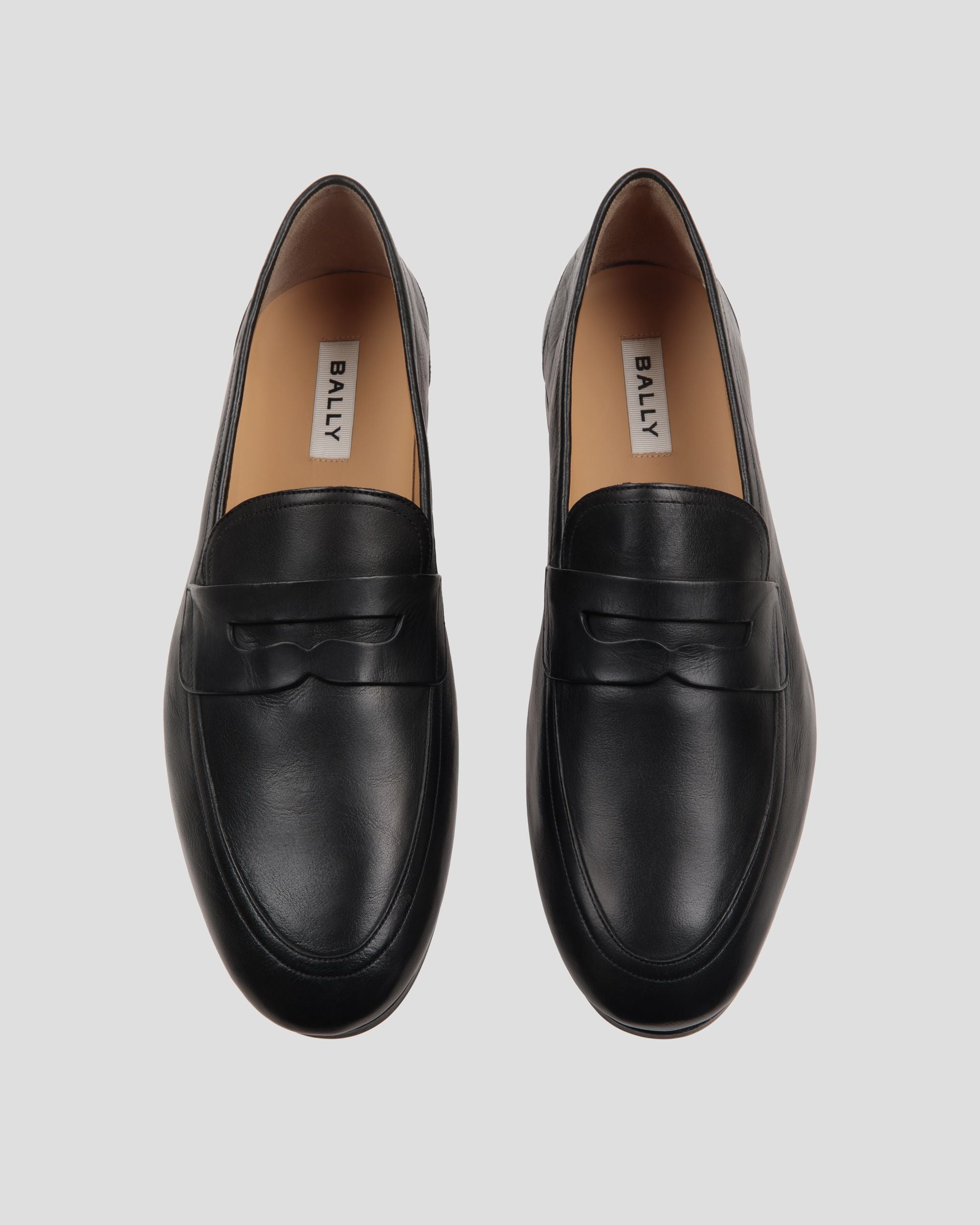 Mocassin Plume En Cuir Noir - Homme - Bally - 04