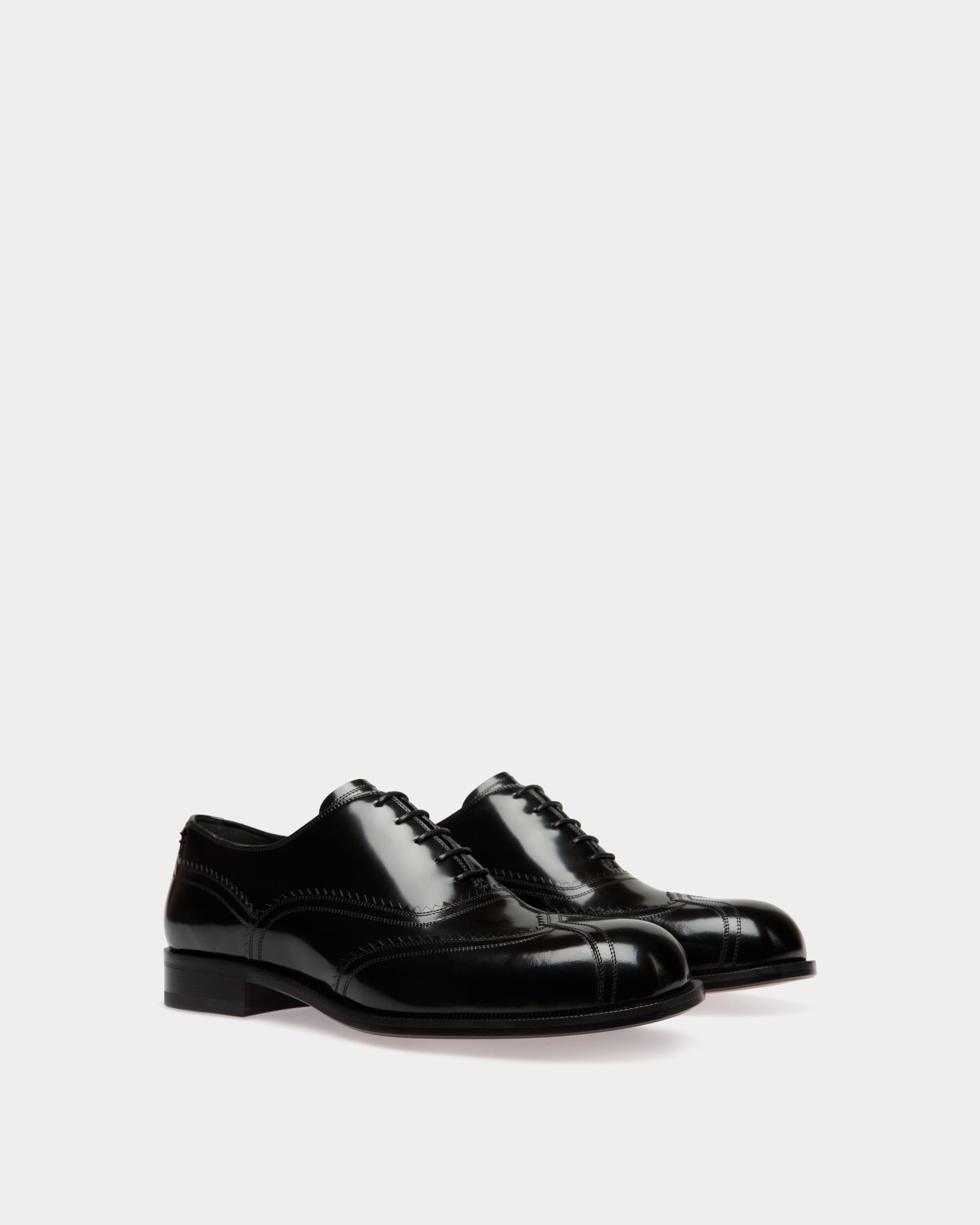 Richelieu Spiegel En Cuir Noir - Homme - Bally - 02