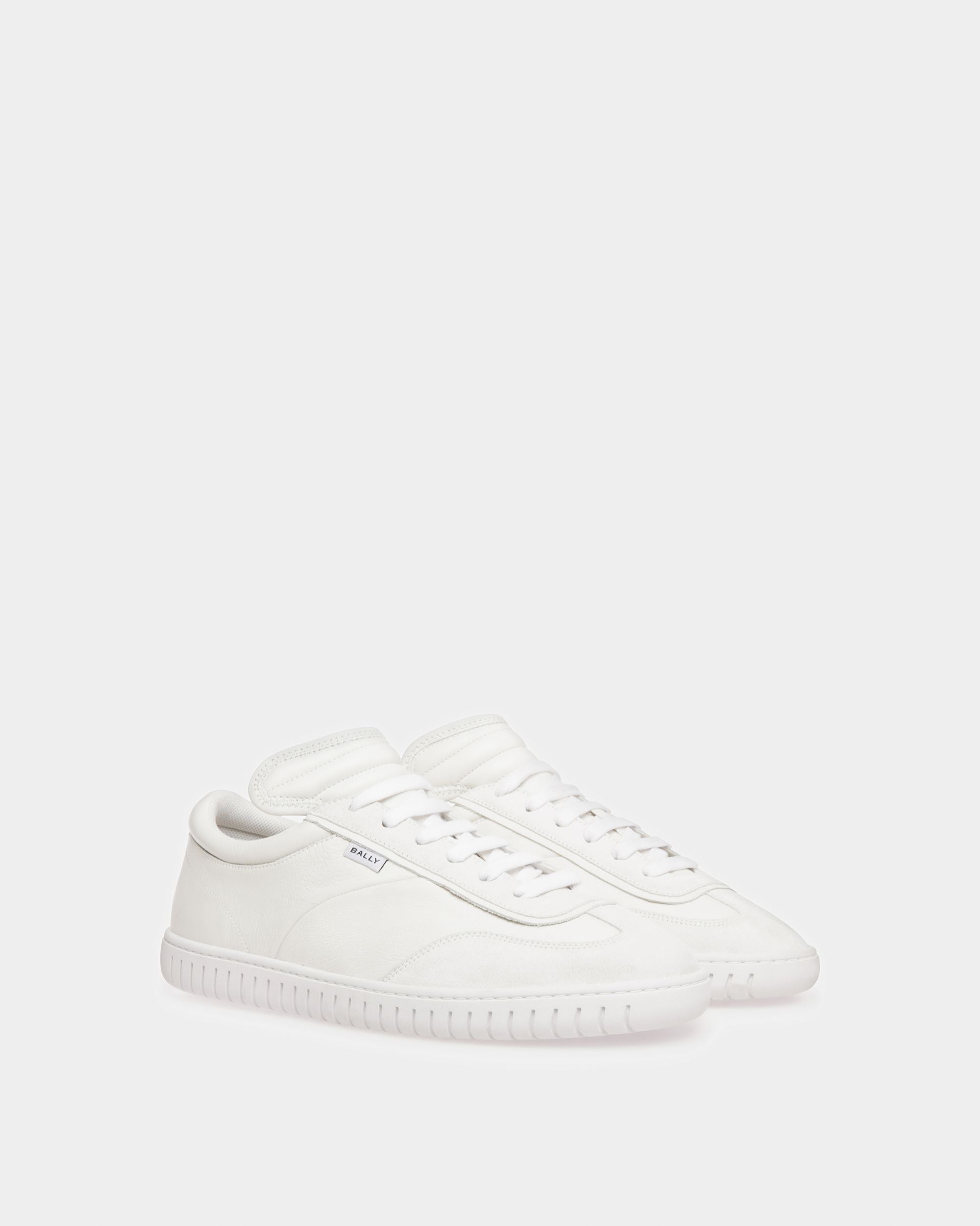 Sneakers Player En Cuir Blanc - Homme - Bally - 03