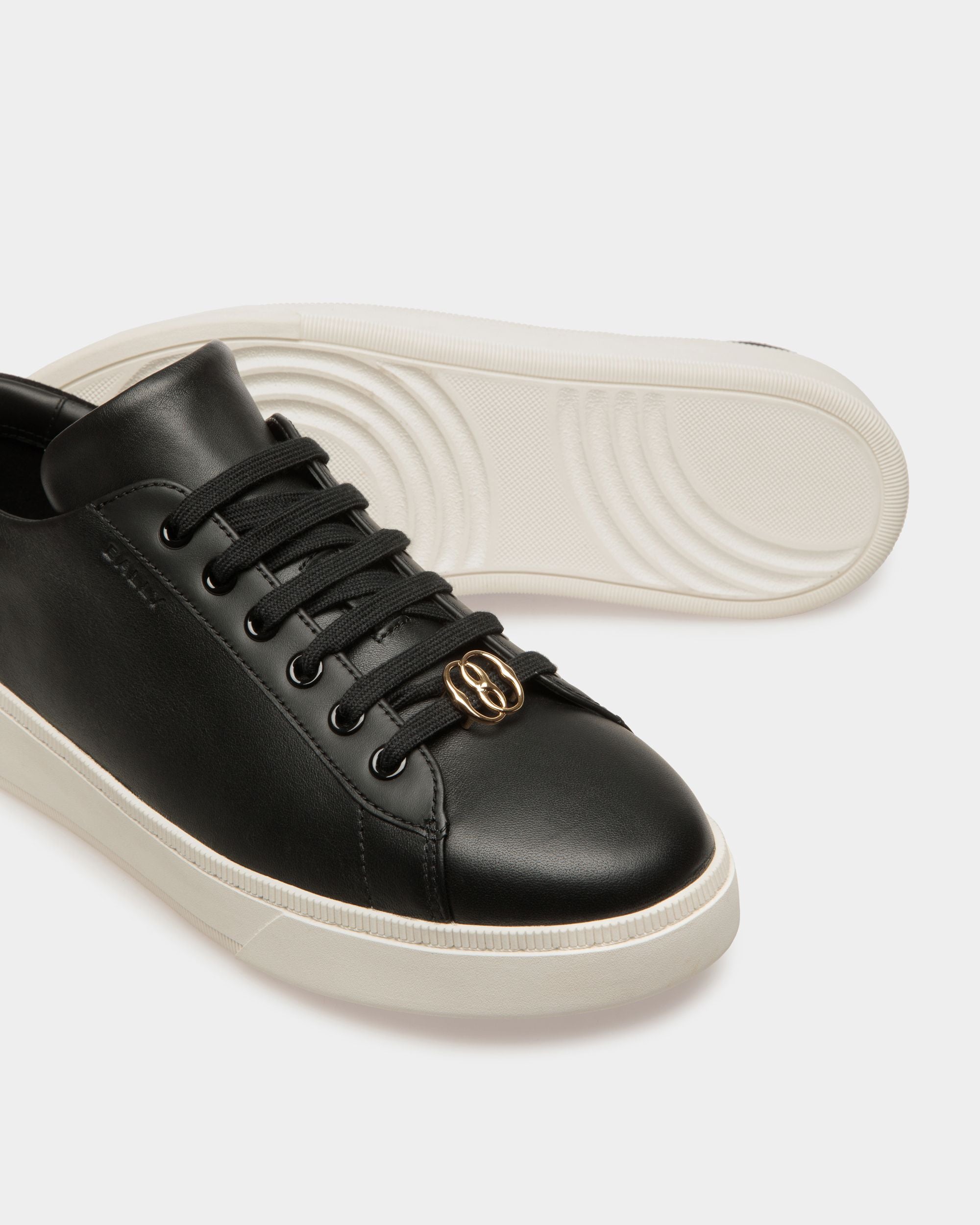 Sneakers Raise En cuir noir et blanc - Homme - Bally - 04