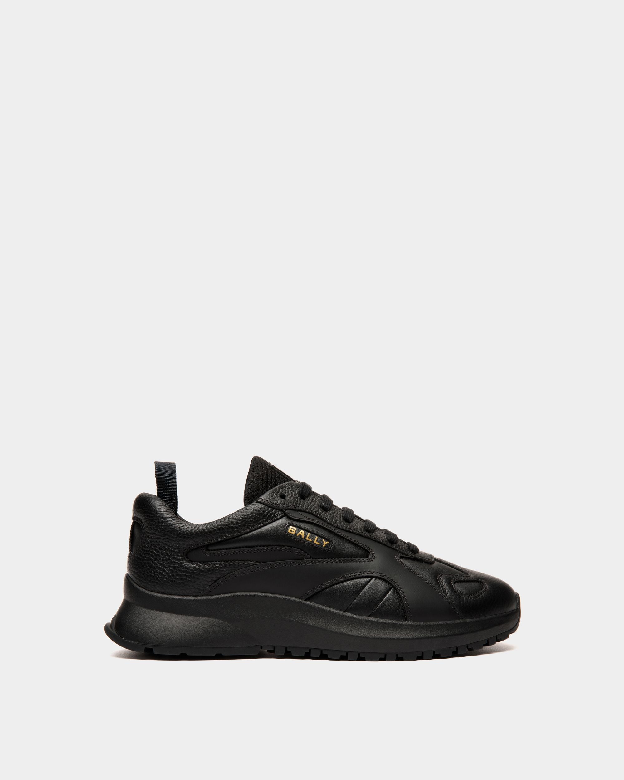 Sneaker Outline En Cuir Noir - Homme - Bally - 01